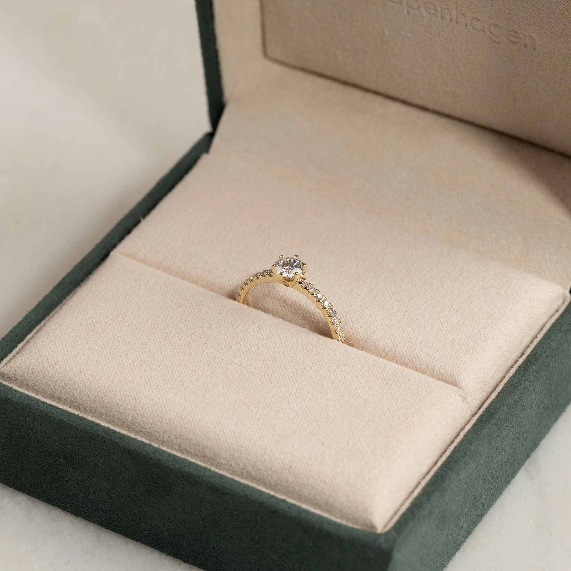 CLASSIC 6-PRONG ALLIANCE LAB-DIAMOND RING - 0.7ct - YG - Image 4