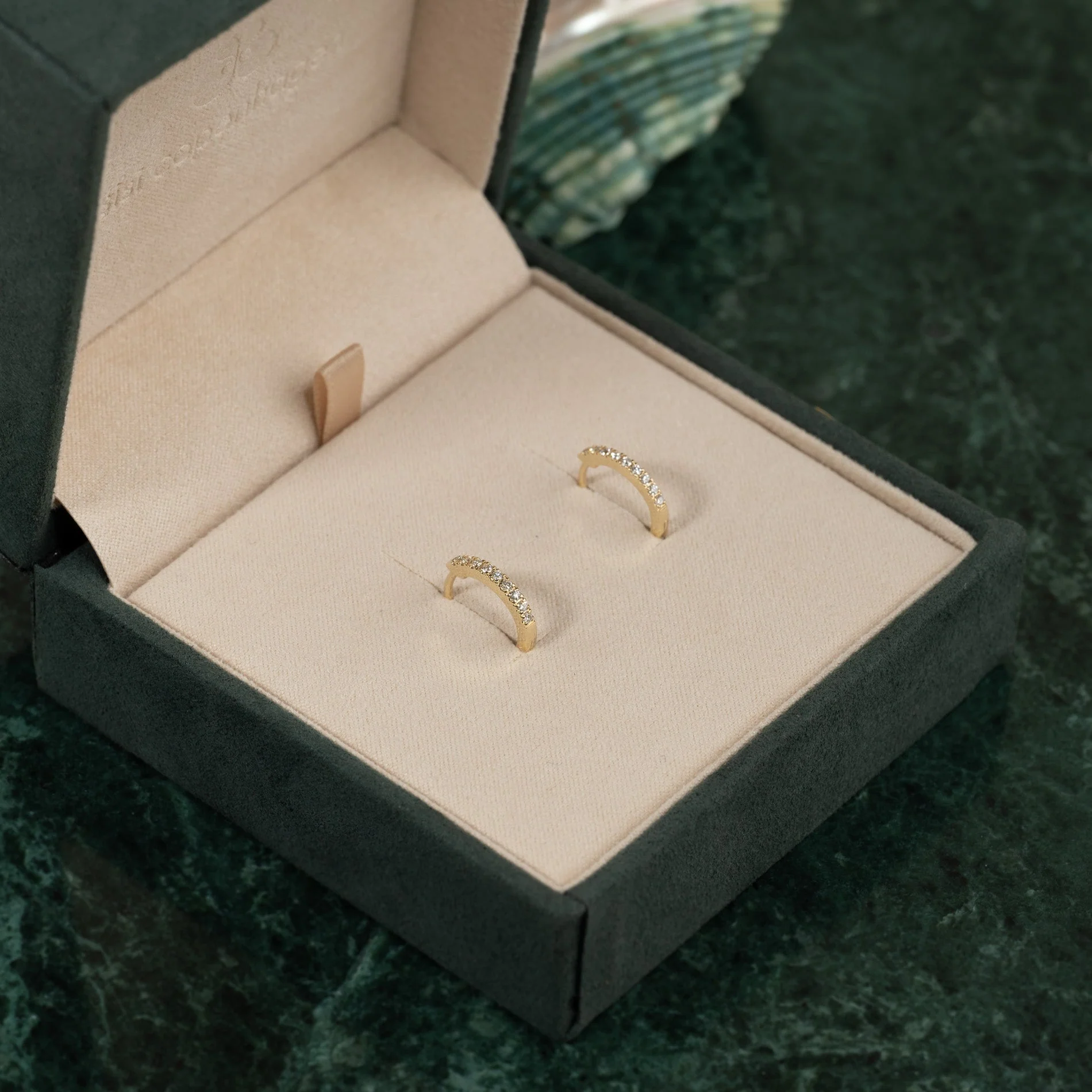 CLASSIC LAB-DIAMOND CREOL EARRING - 0.15ct - YG - Image 13