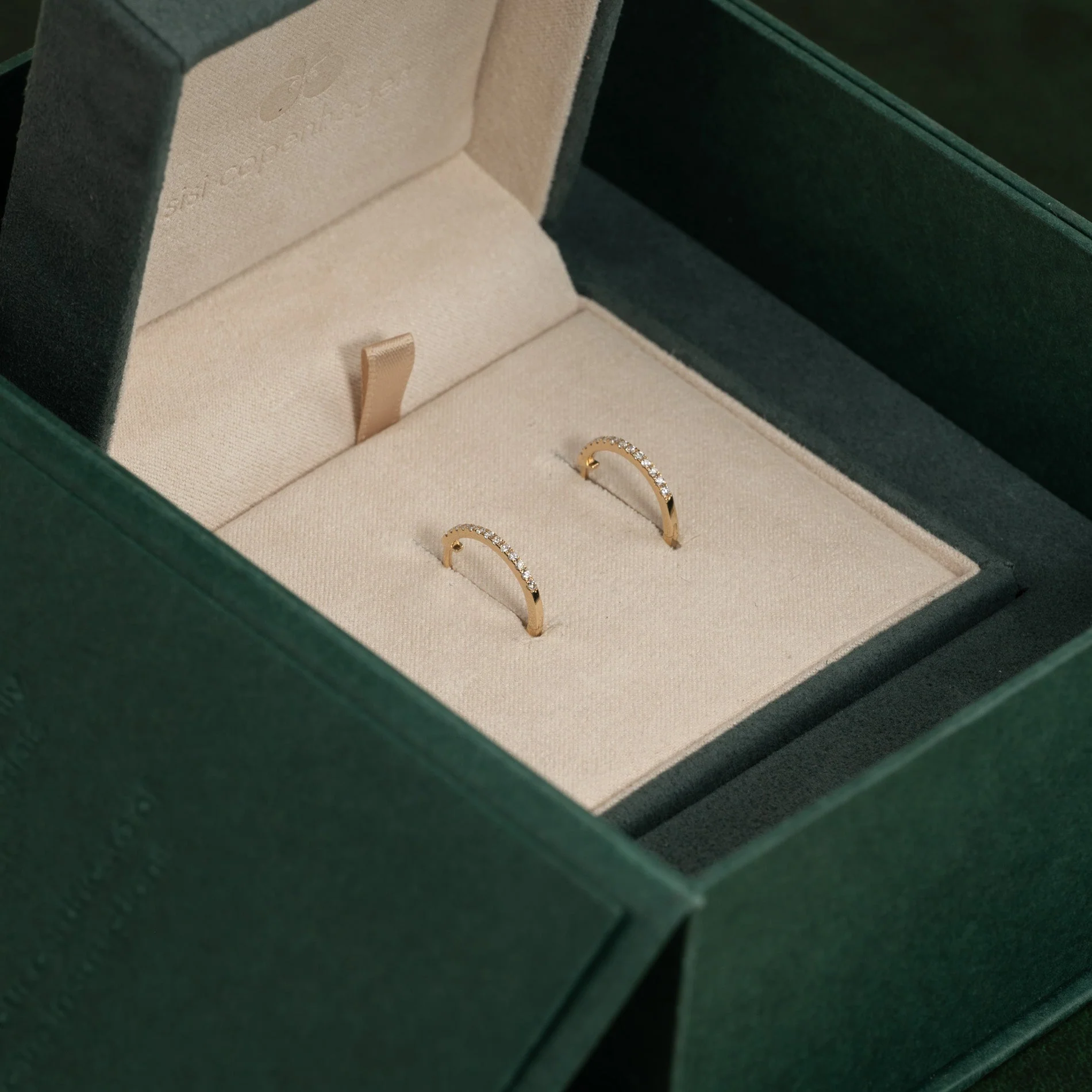 CLASSIC LAB-DIAMOND CREOL EARRING - 0.2ct - YG - Image 10