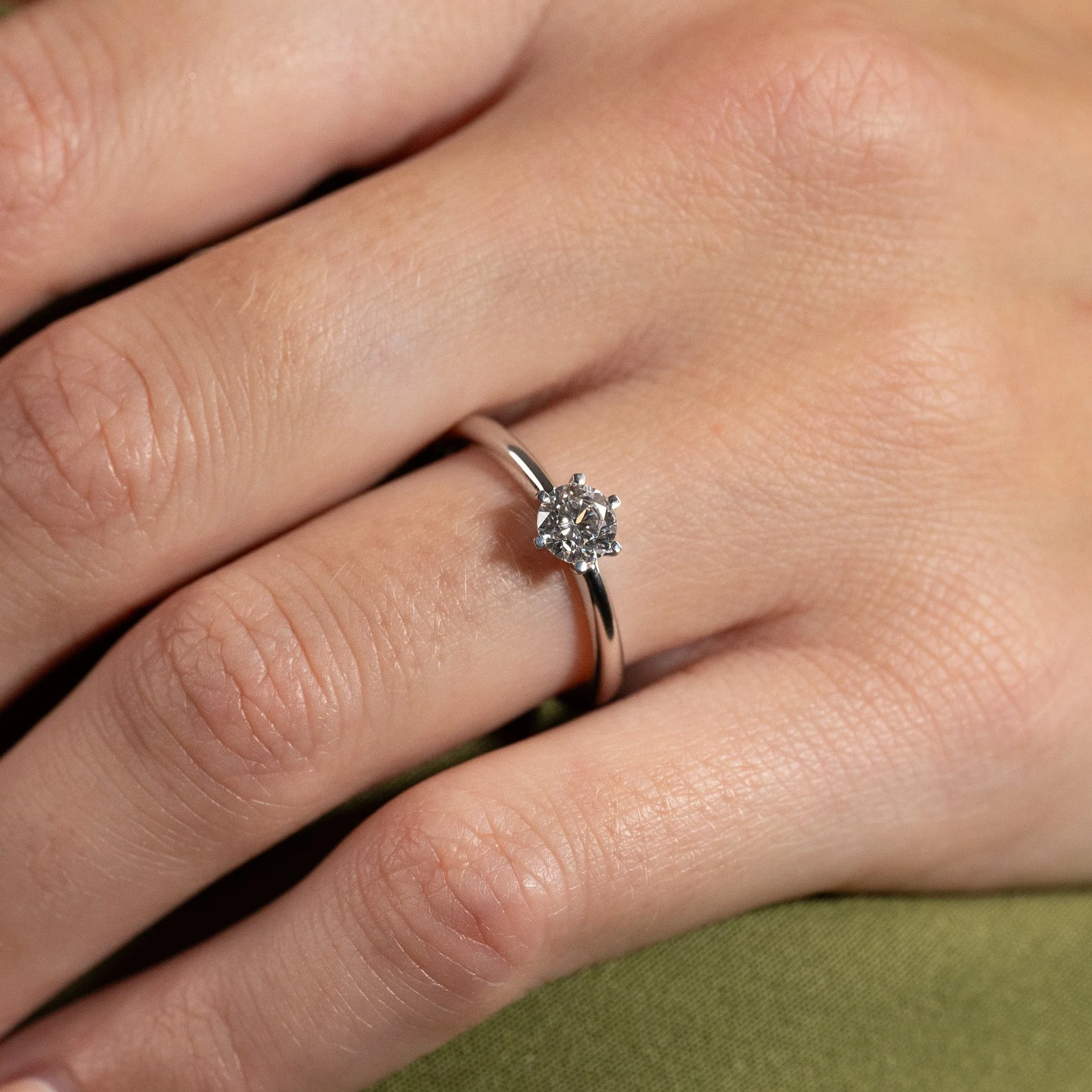 CLASSIC SOLITAIRE 6-PRONG DIAMOND RING - Image 8