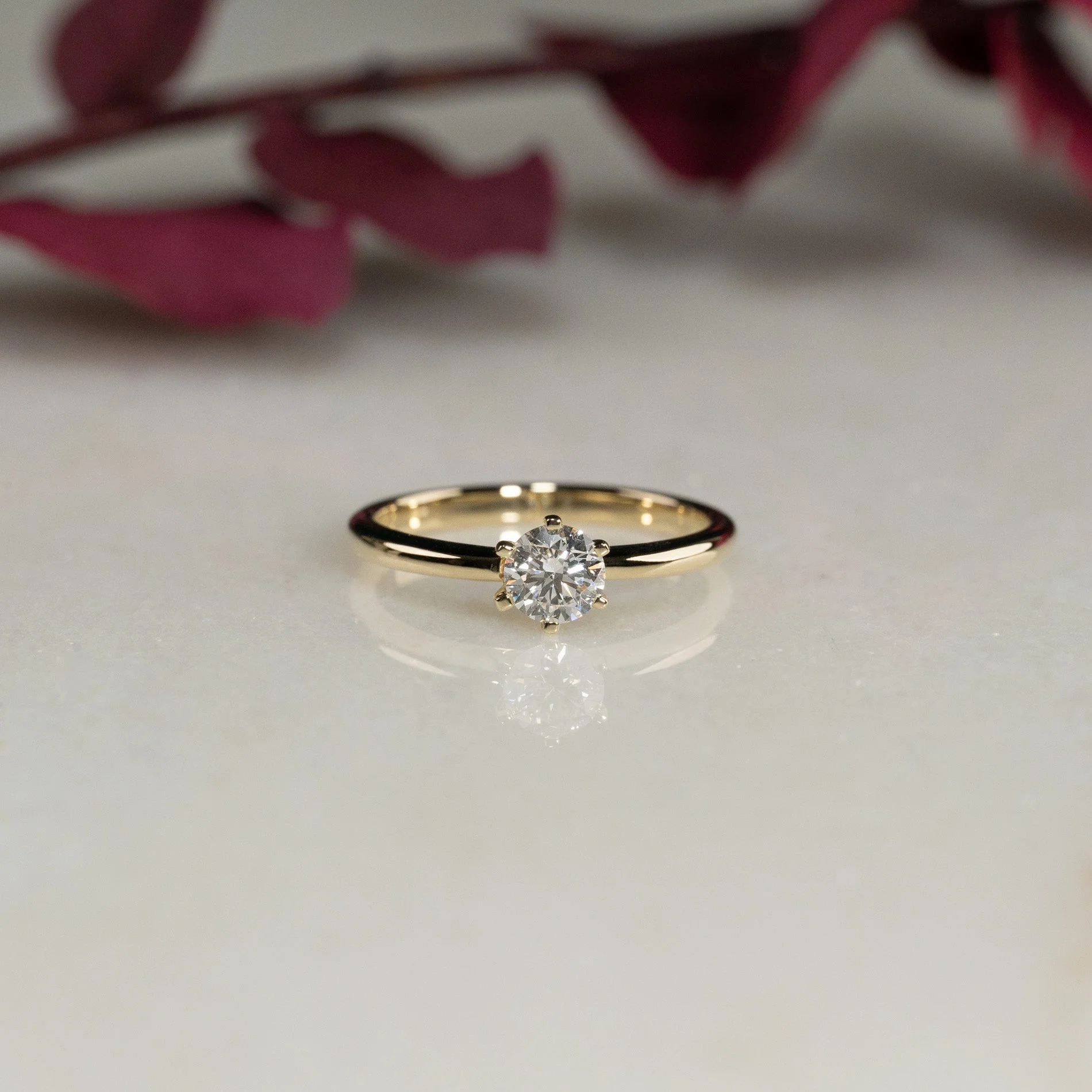 CLASSIC SOLITAIRE 6-PRONG DIAMOND RING - Image 7