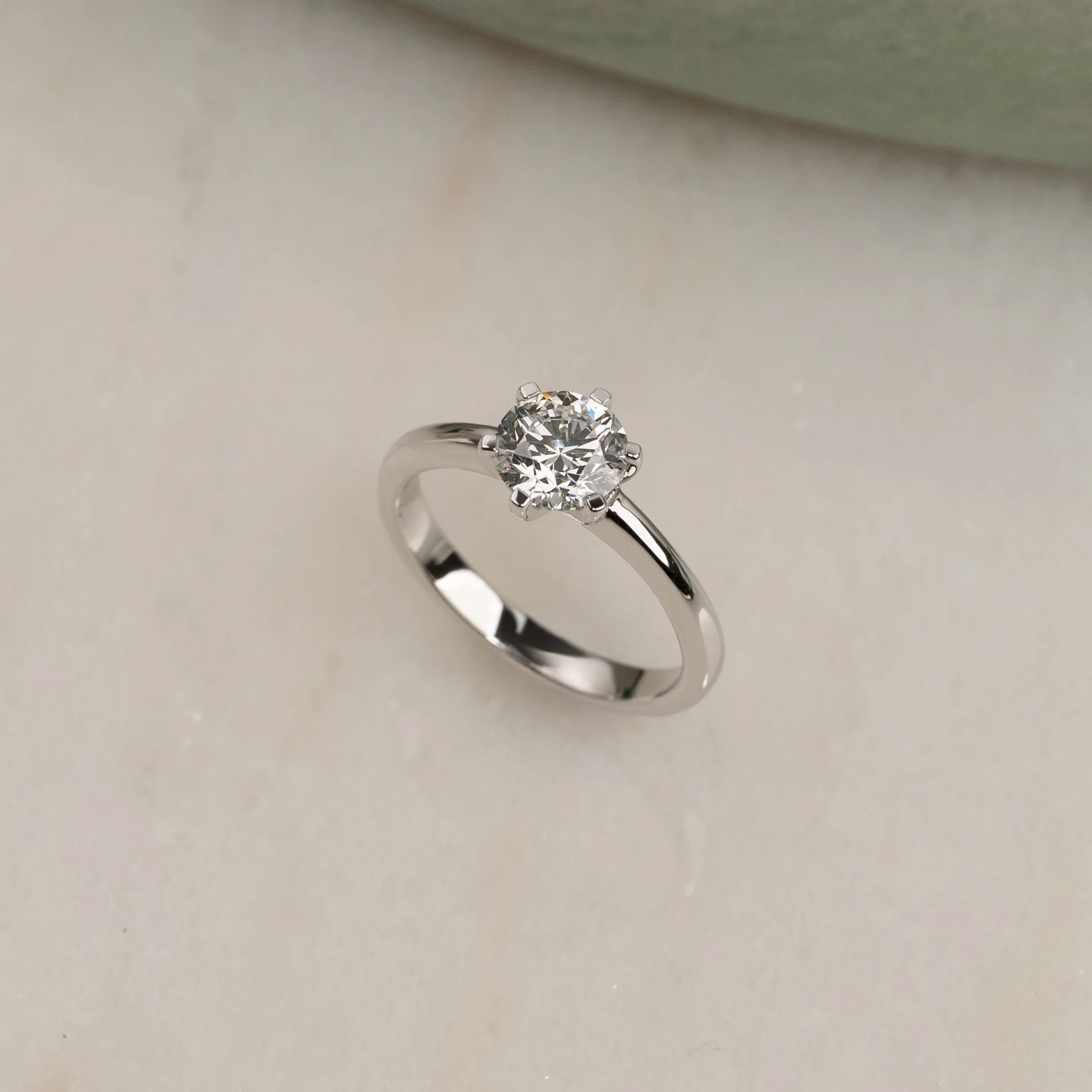 CLASSIC SOLITAIRE 6-PRONG DIAMOND RING - Image 5
