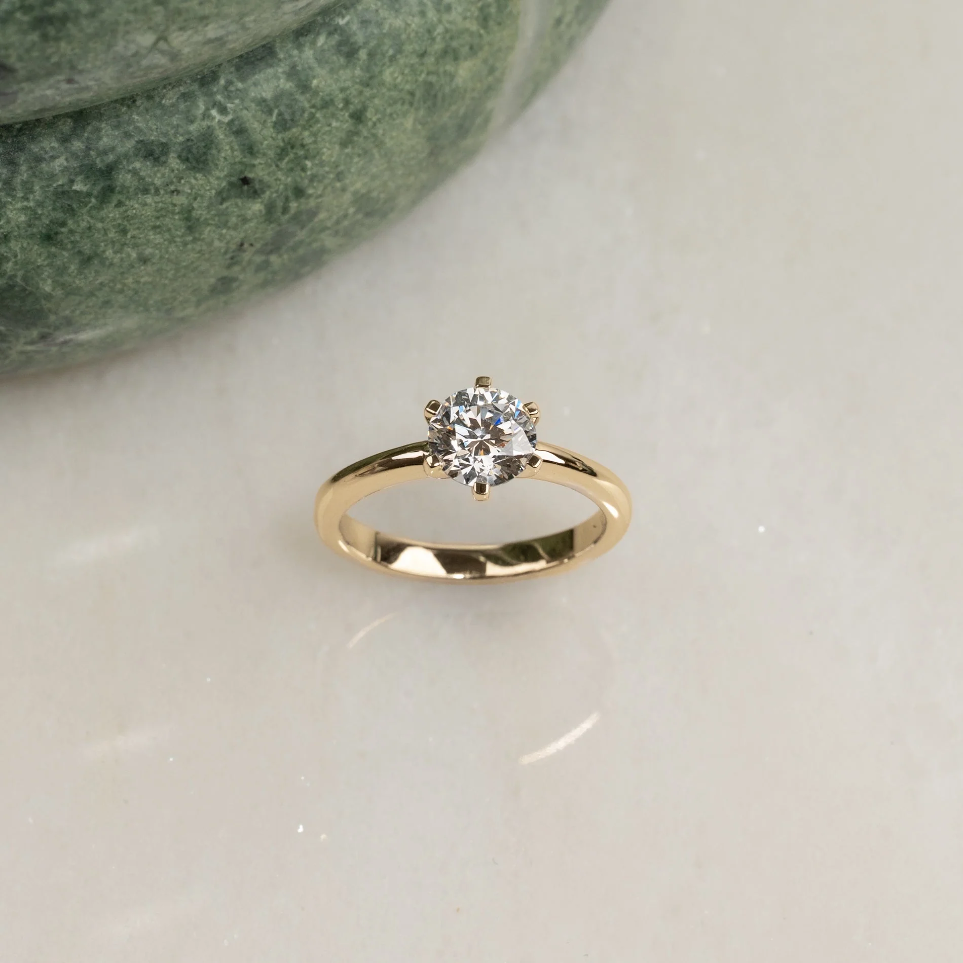 CLASSIC SOLITAIRE 6-PRONG DIAMOND RING - Image 6
