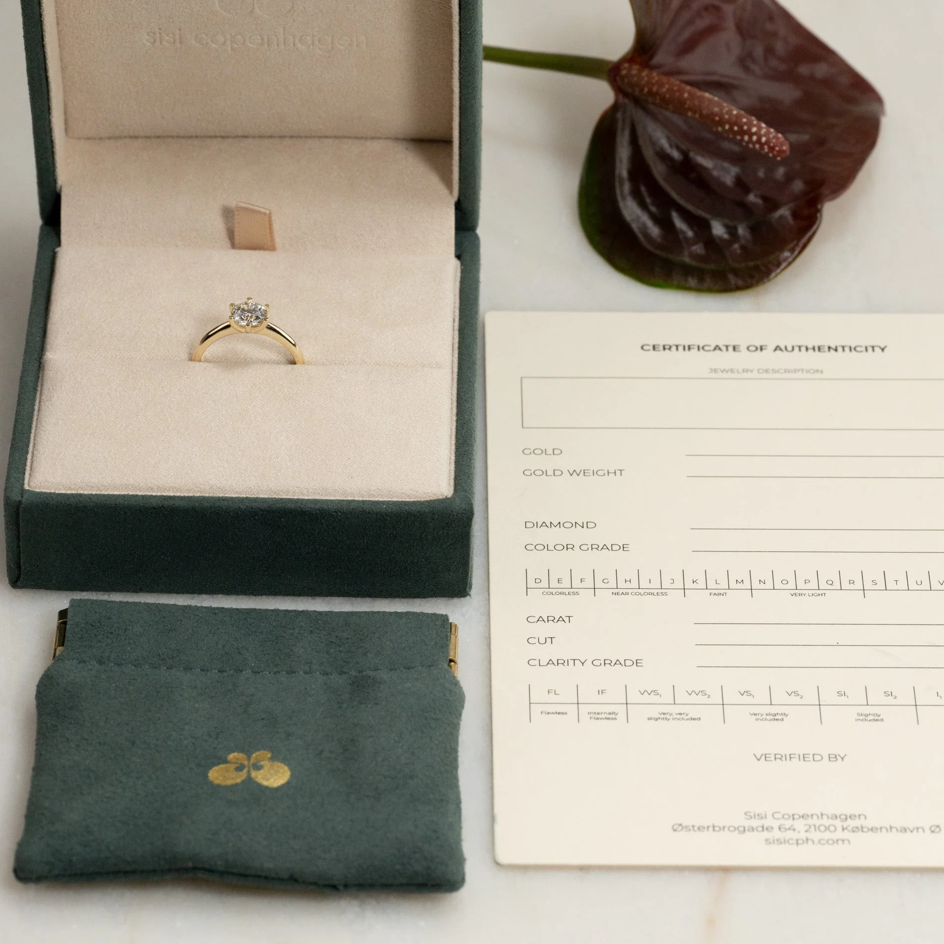 CLASSIC SOLITAIRE 6-PRONG LAB-DIAMOND RING - 1.0ct - YG - Image 5