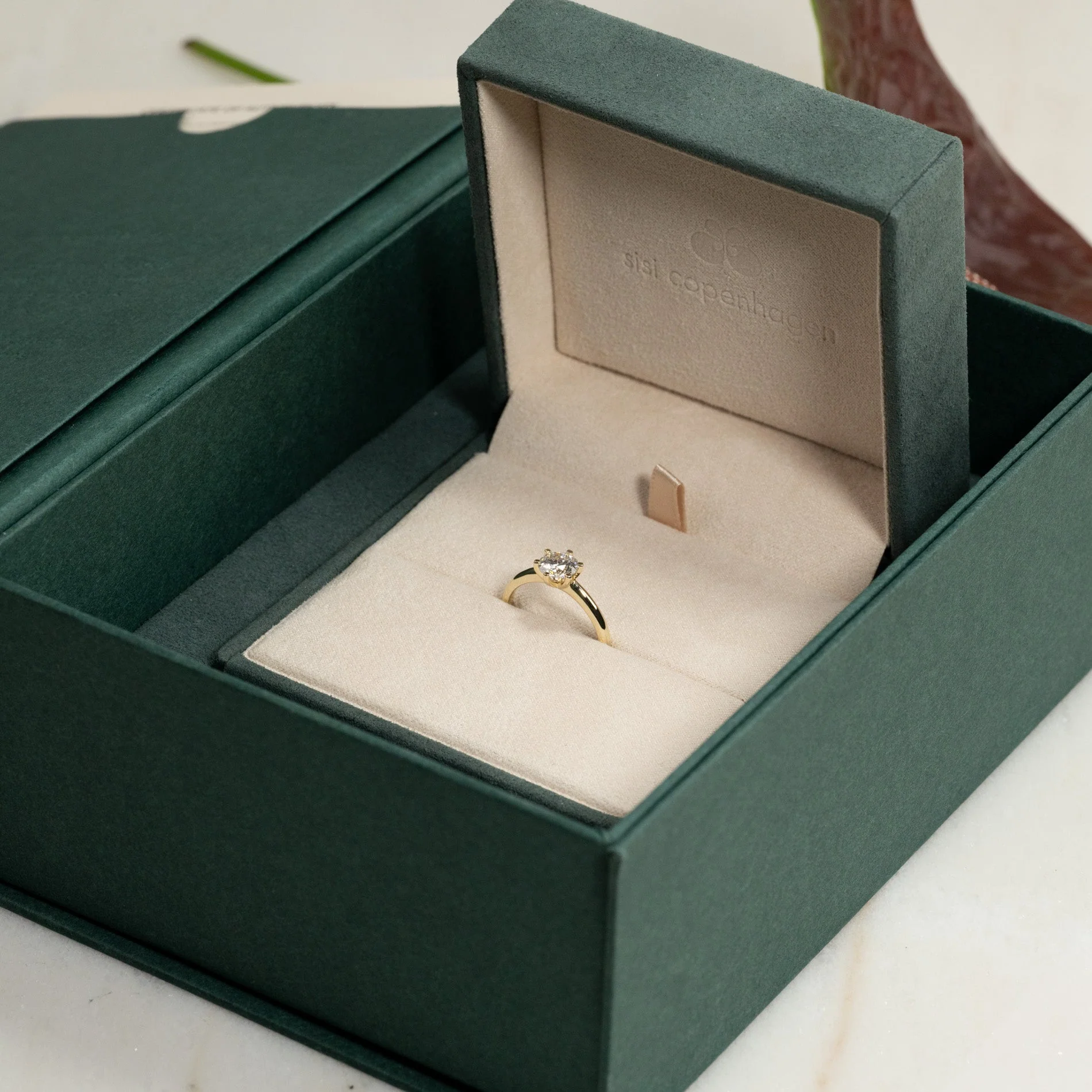 CLASSIC SOLITAIRE 6-PRONG LAB-DIAMOND RING - 1.0ct - YG - Image 8