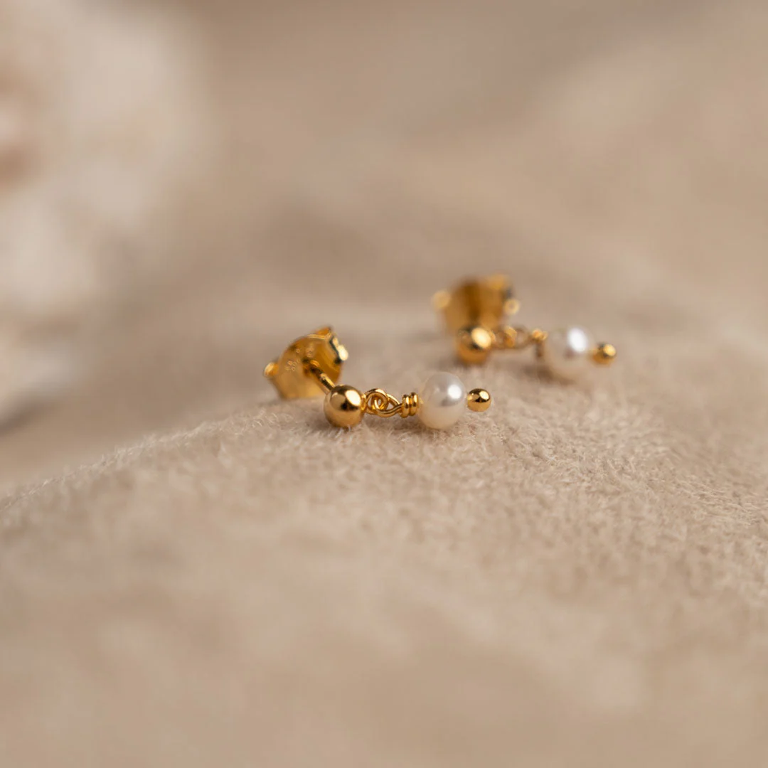 DARIA PEARL GOLDEN EARRING - Image 3