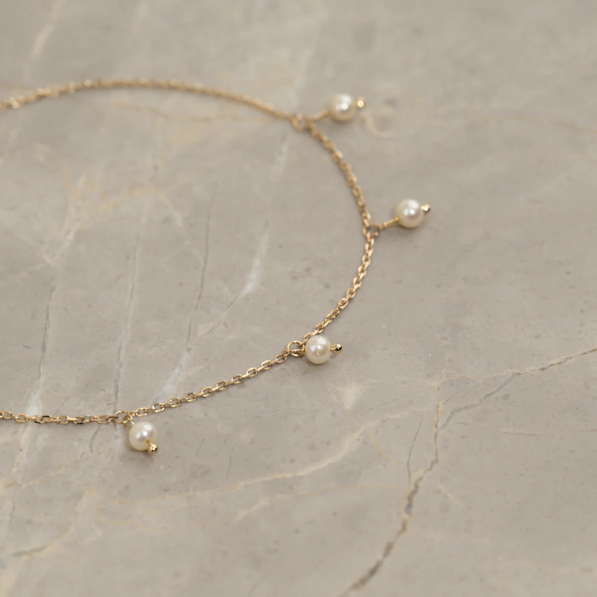 DARISSA PEARL SOLID GOLD BRACELET - Image 3