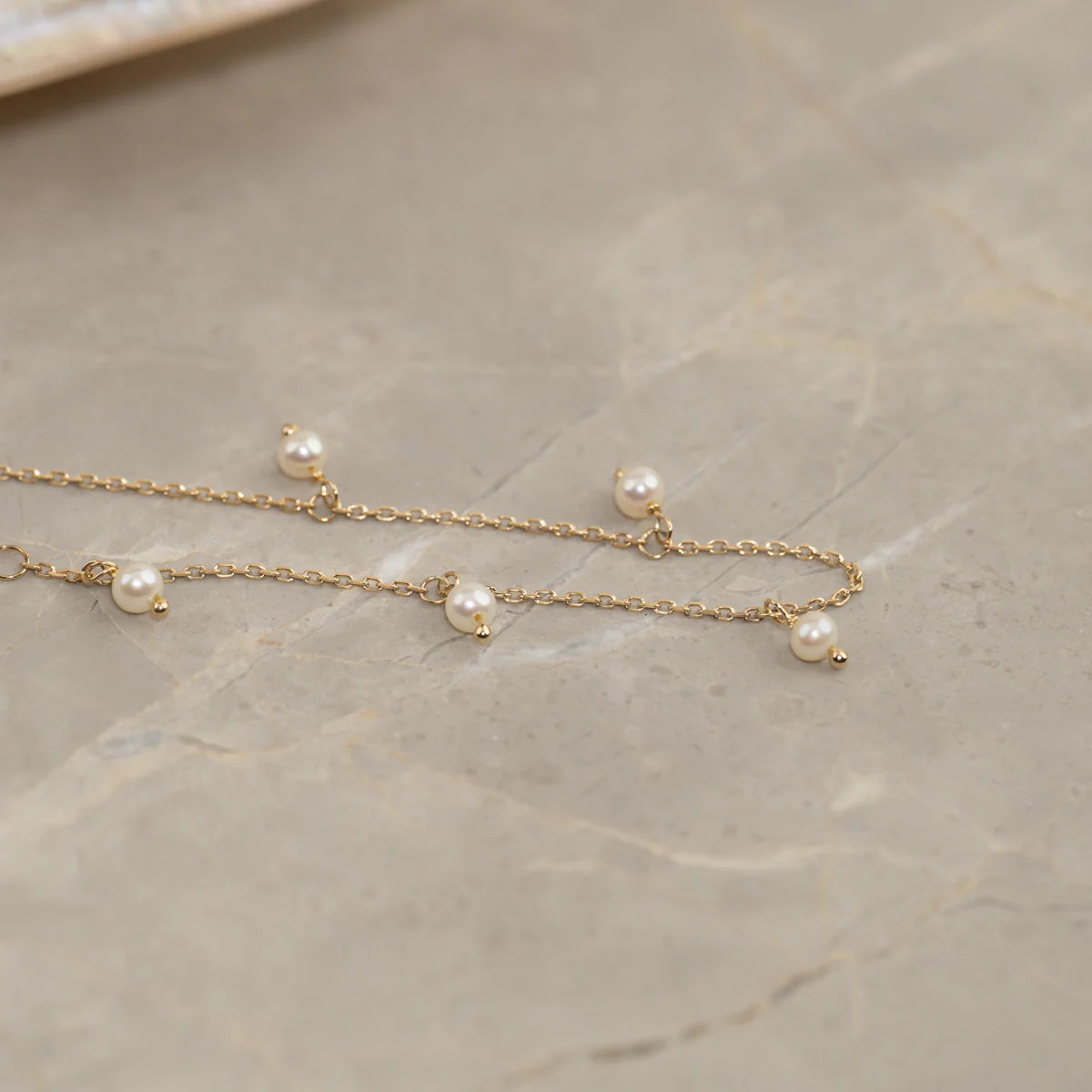 DARISSA PEARL SOLID GOLD BRACELET - Image 7