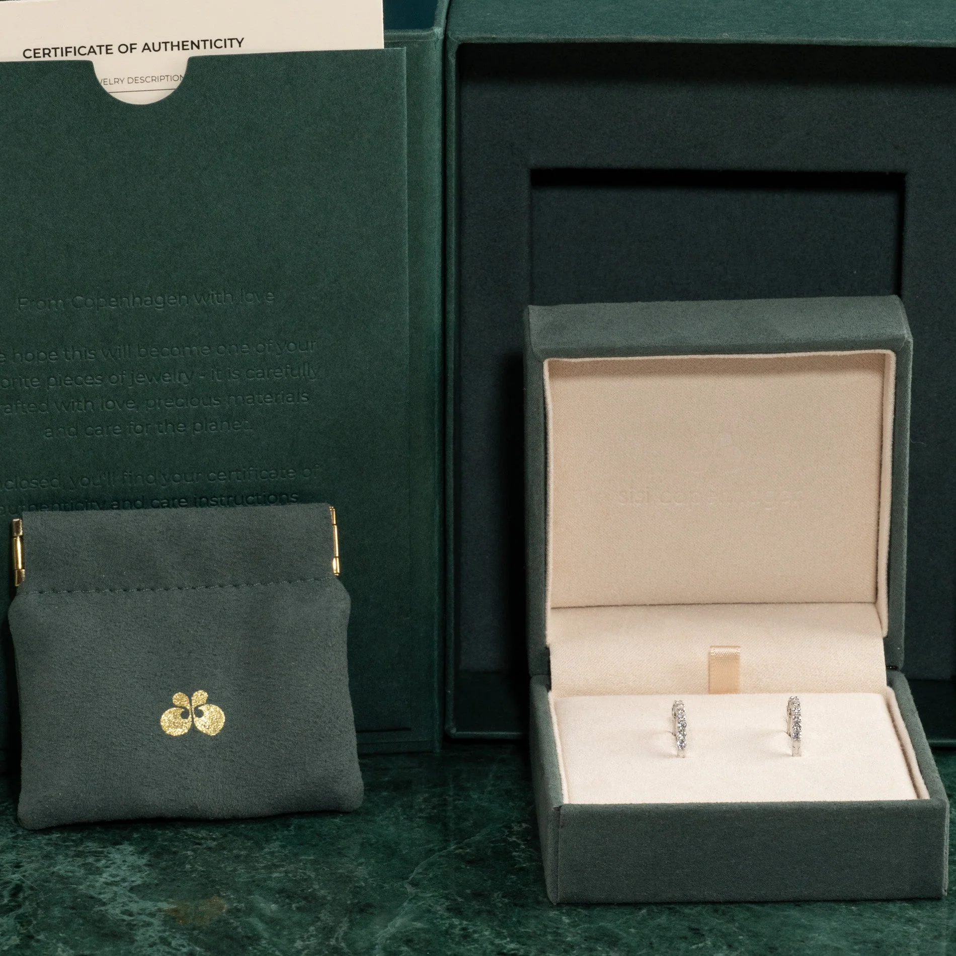PRONG LAB-DIAMOND CREOL EARRING - 0.5ct - WG - Image 10