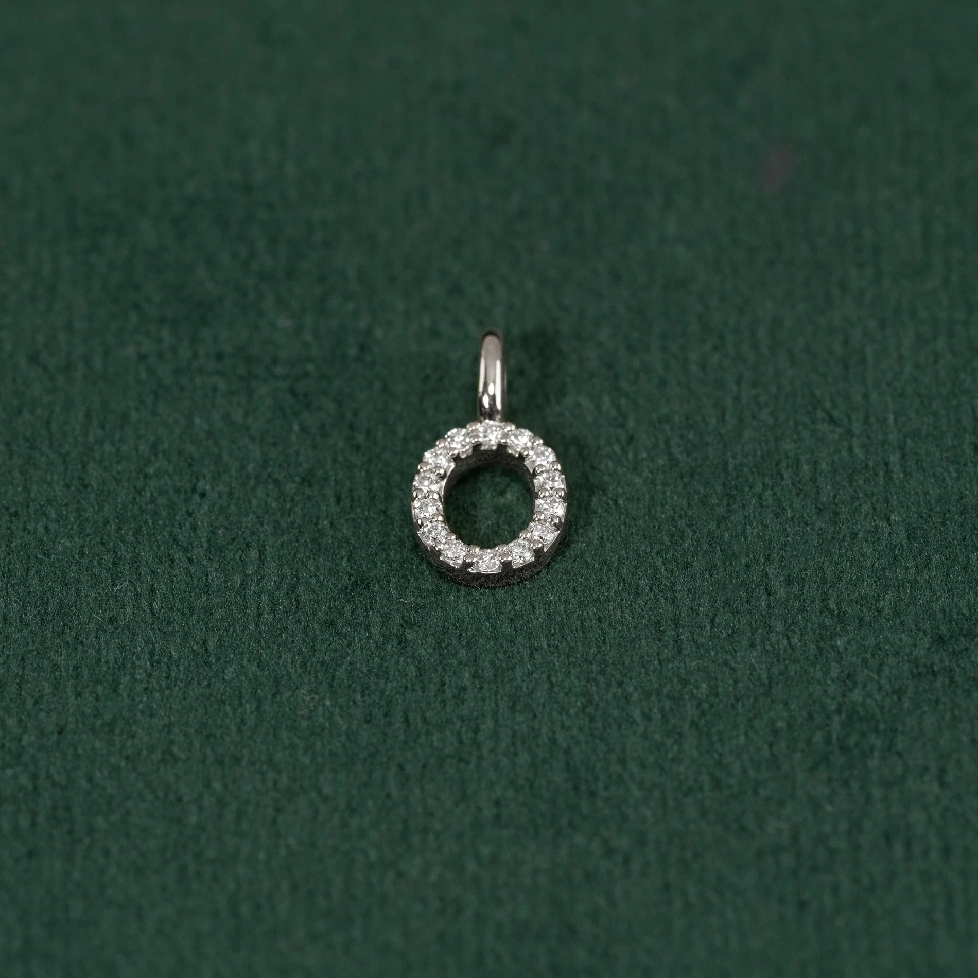 LAB-DIAMOND LETTER PENDANT - 0.1ct - WG - Image 22