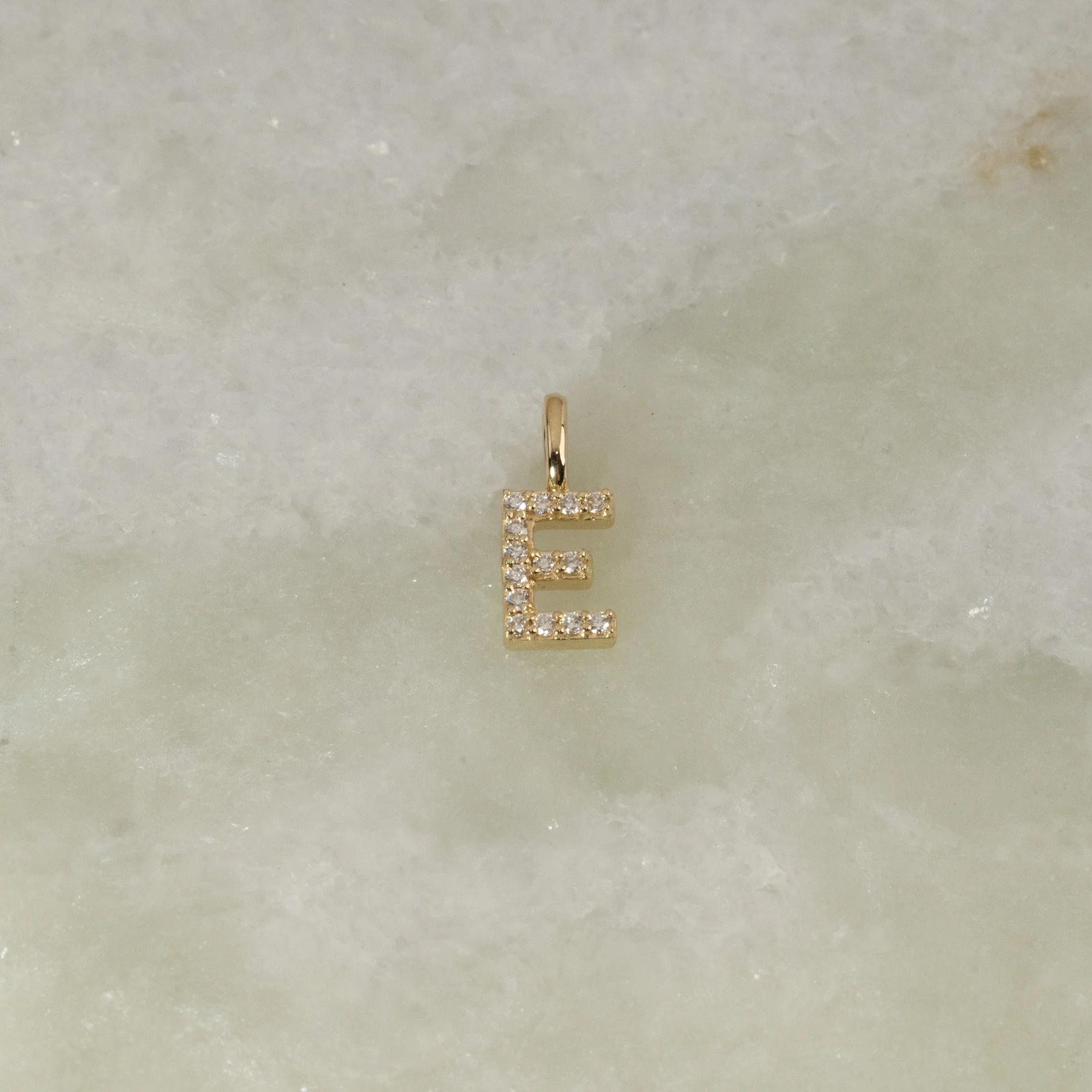 LAB-DIAMOND LETTER PENDANT - 0.1ct - YG - Image 12