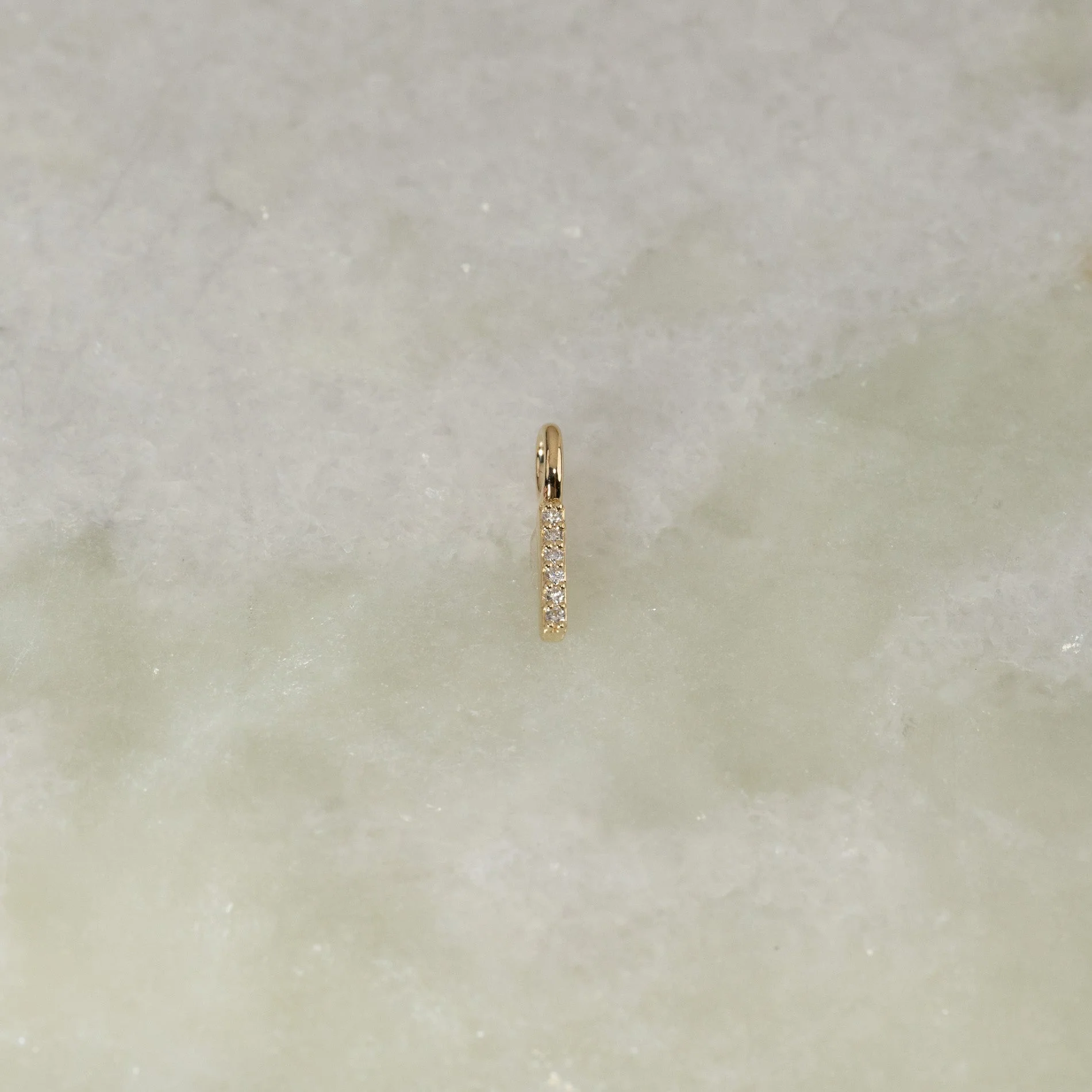 LAB-DIAMOND LETTER PENDANT - 0.1ct - YG - Image 16