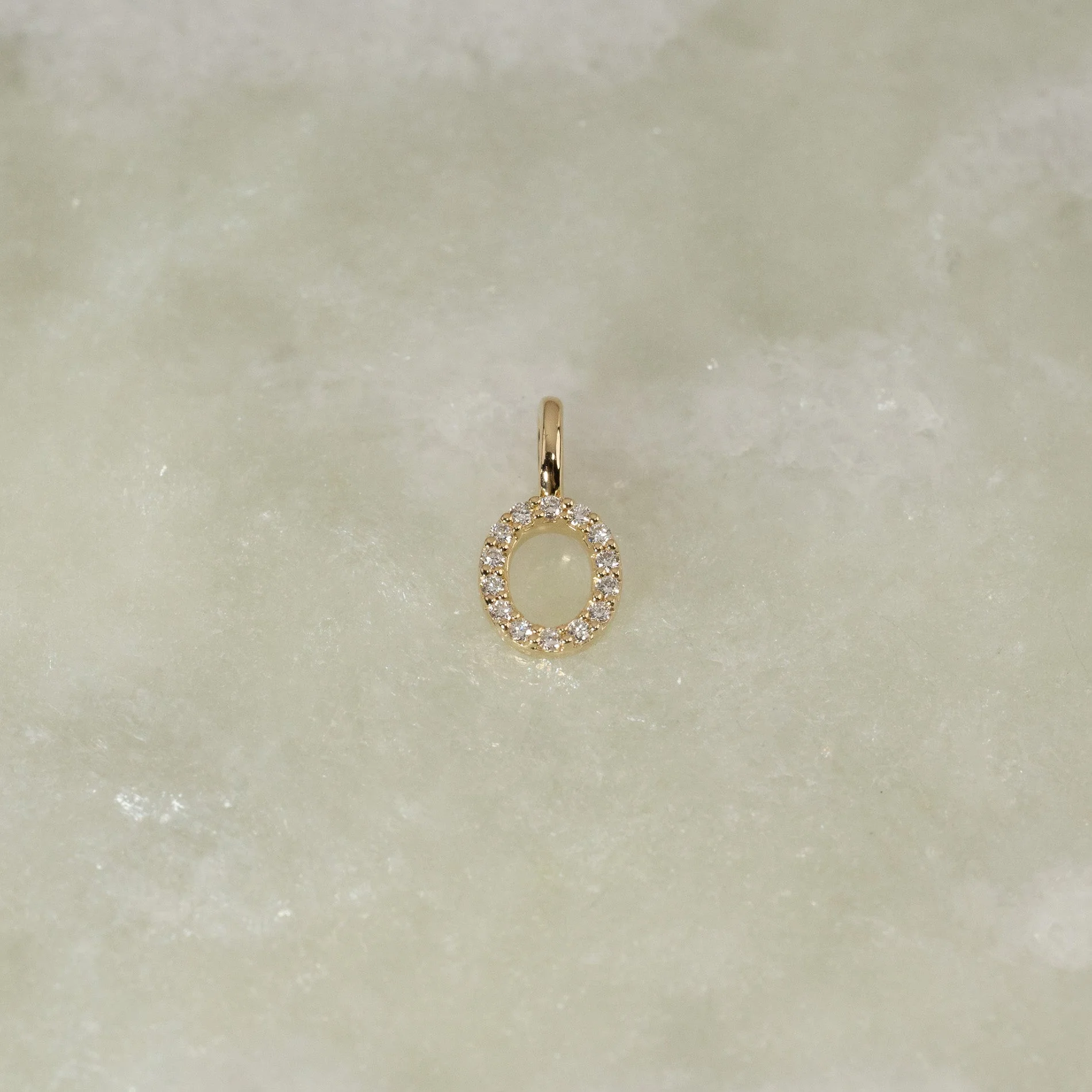 LAB-DIAMOND LETTER PENDANT - 0.1ct - YG - Image 22