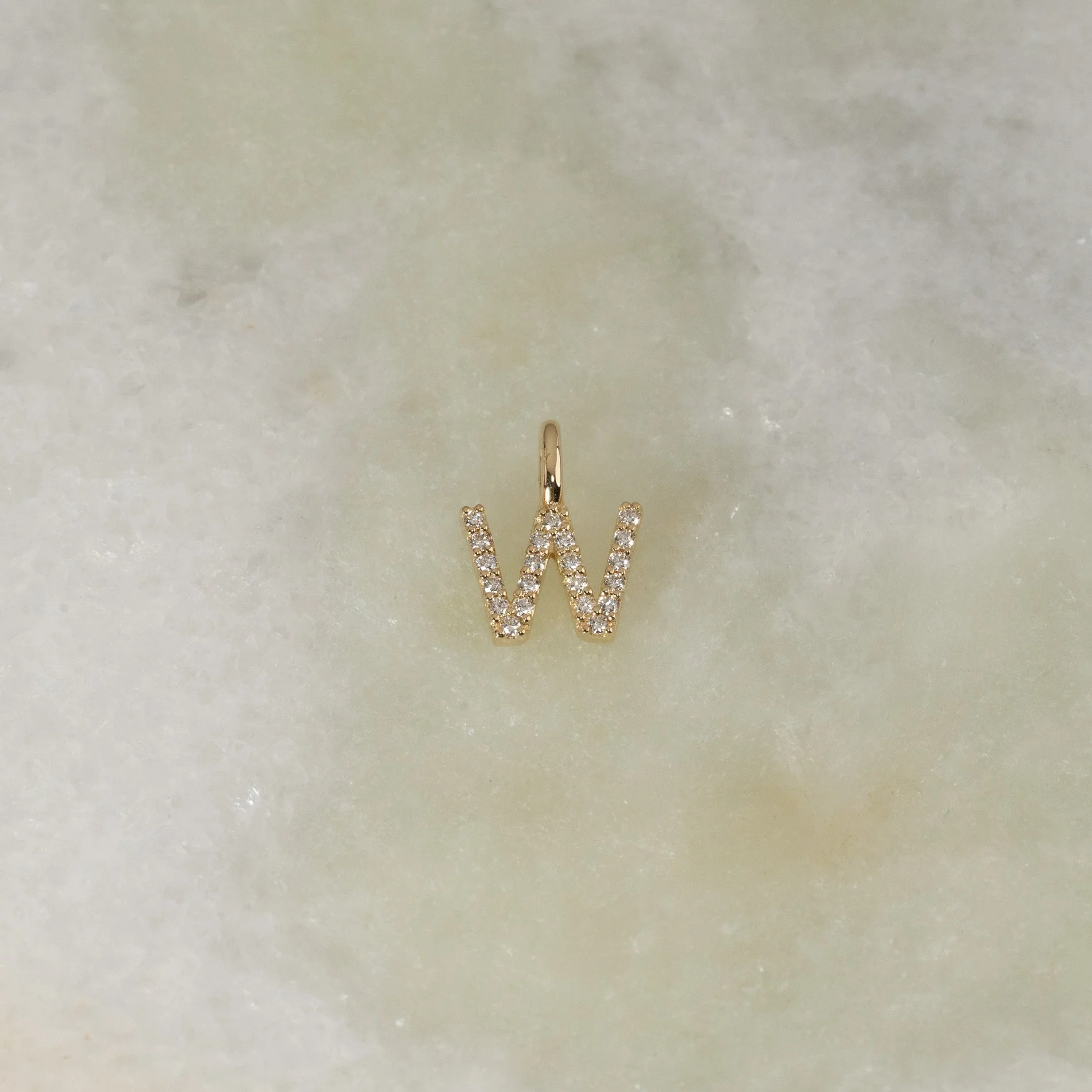 LAB-DIAMOND LETTER PENDANT - 0.1ct - YG - Image 28