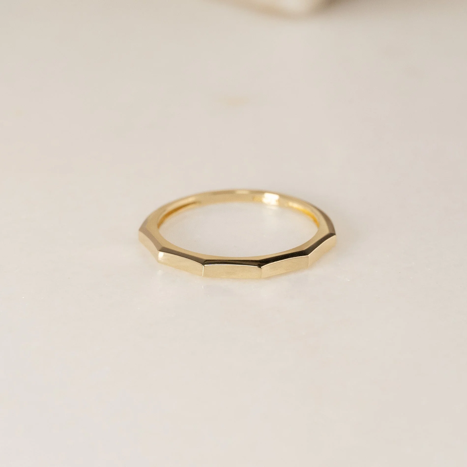 DIANA SOLID GOLD RING - Image 5
