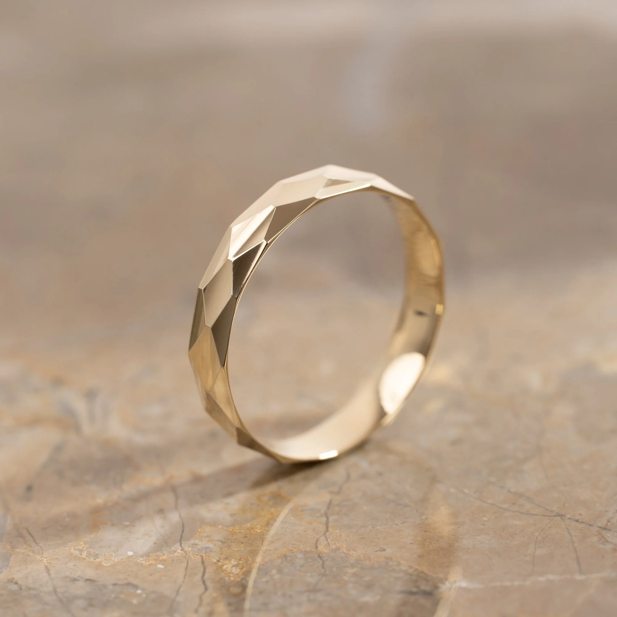 DIMONA LARGE SOLID GOLD RING - Image 3