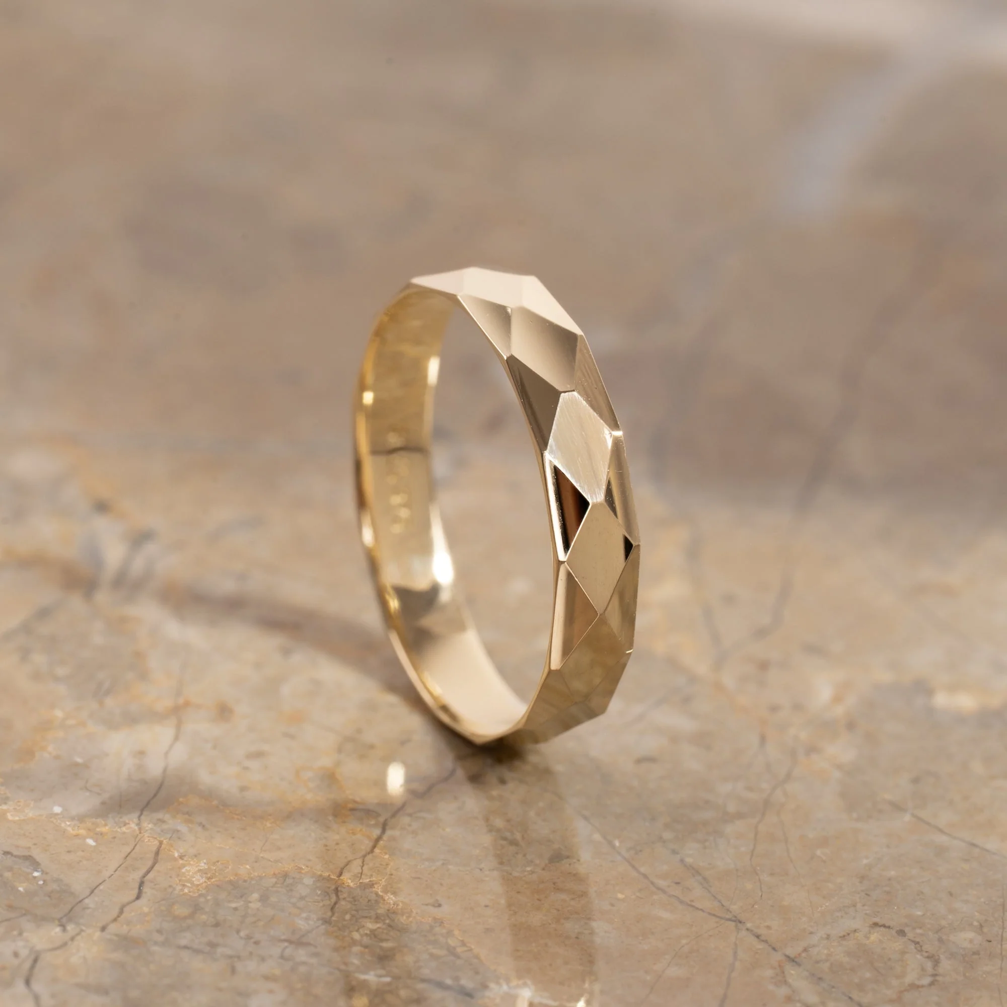 DIMONA LARGE SOLID GOLD RING - Image 4