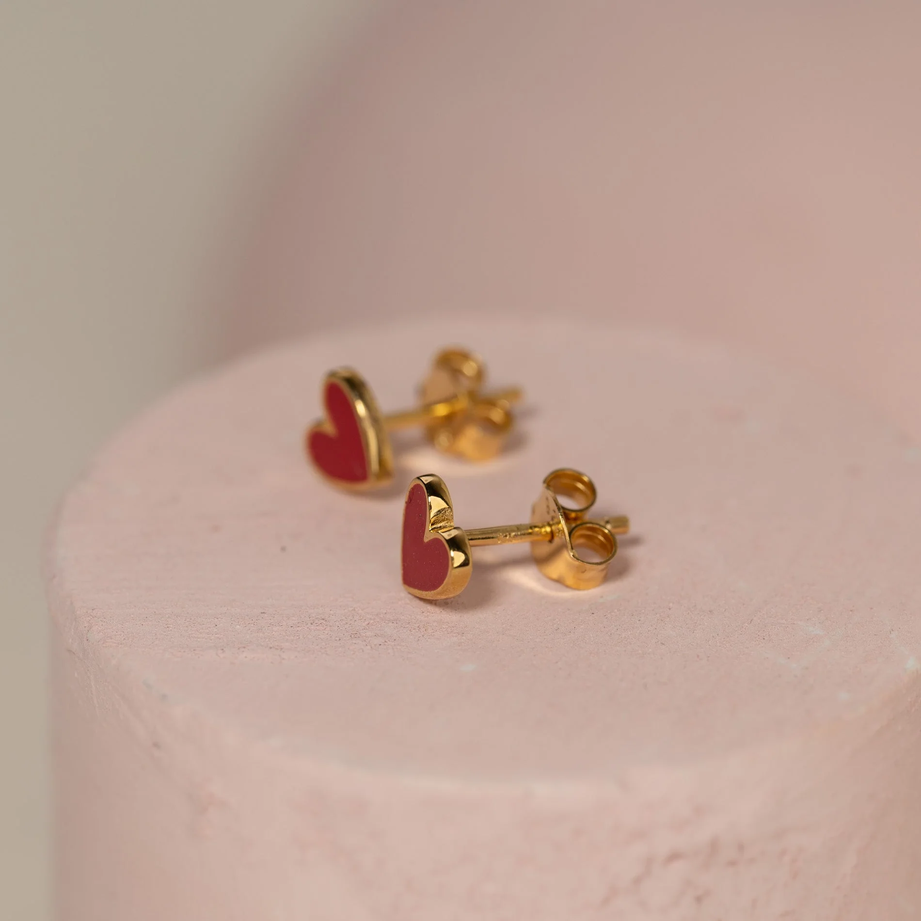 DITTE RED GOLDEN EARRING - Image 5