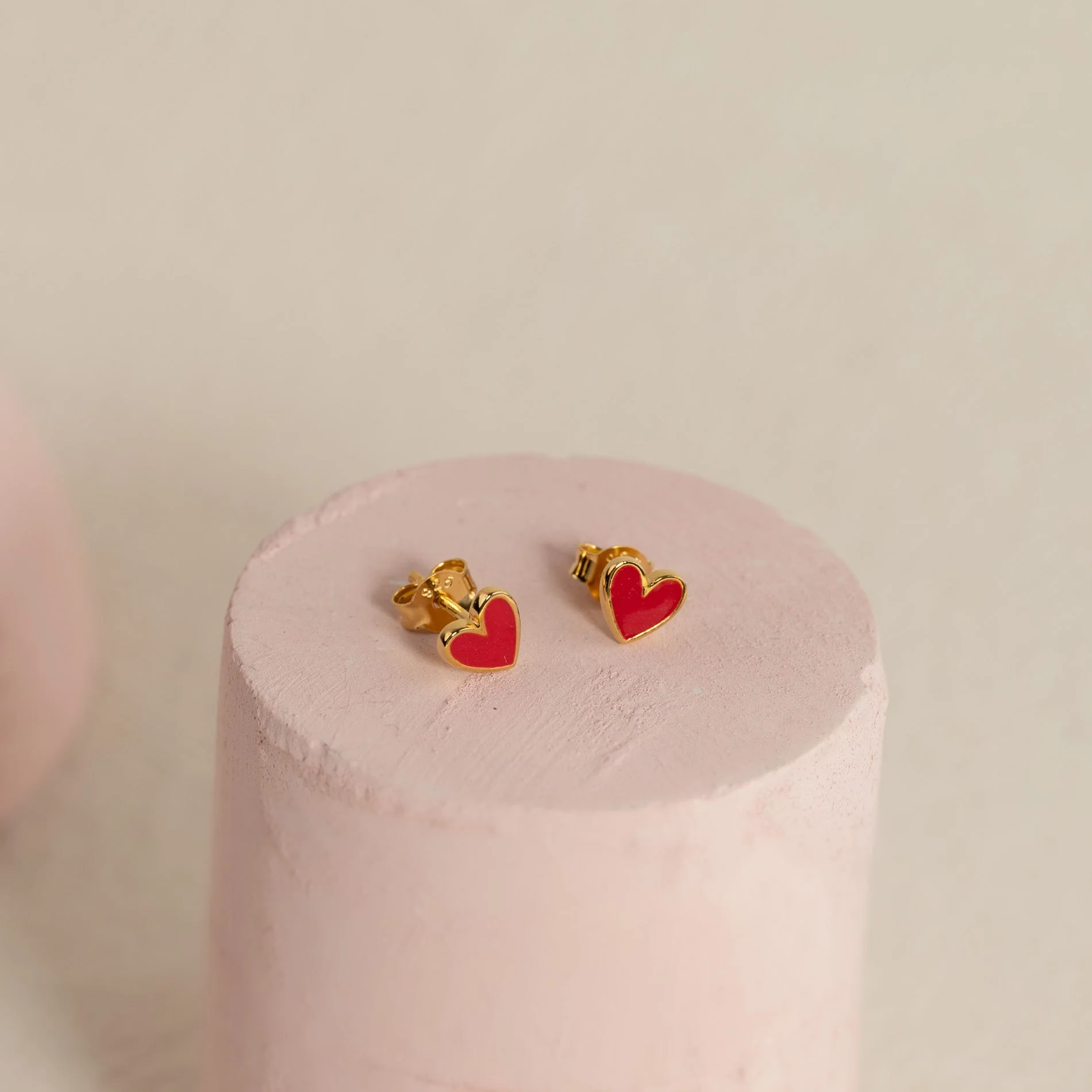 DITTE RED GOLDEN EARRING - Image 7