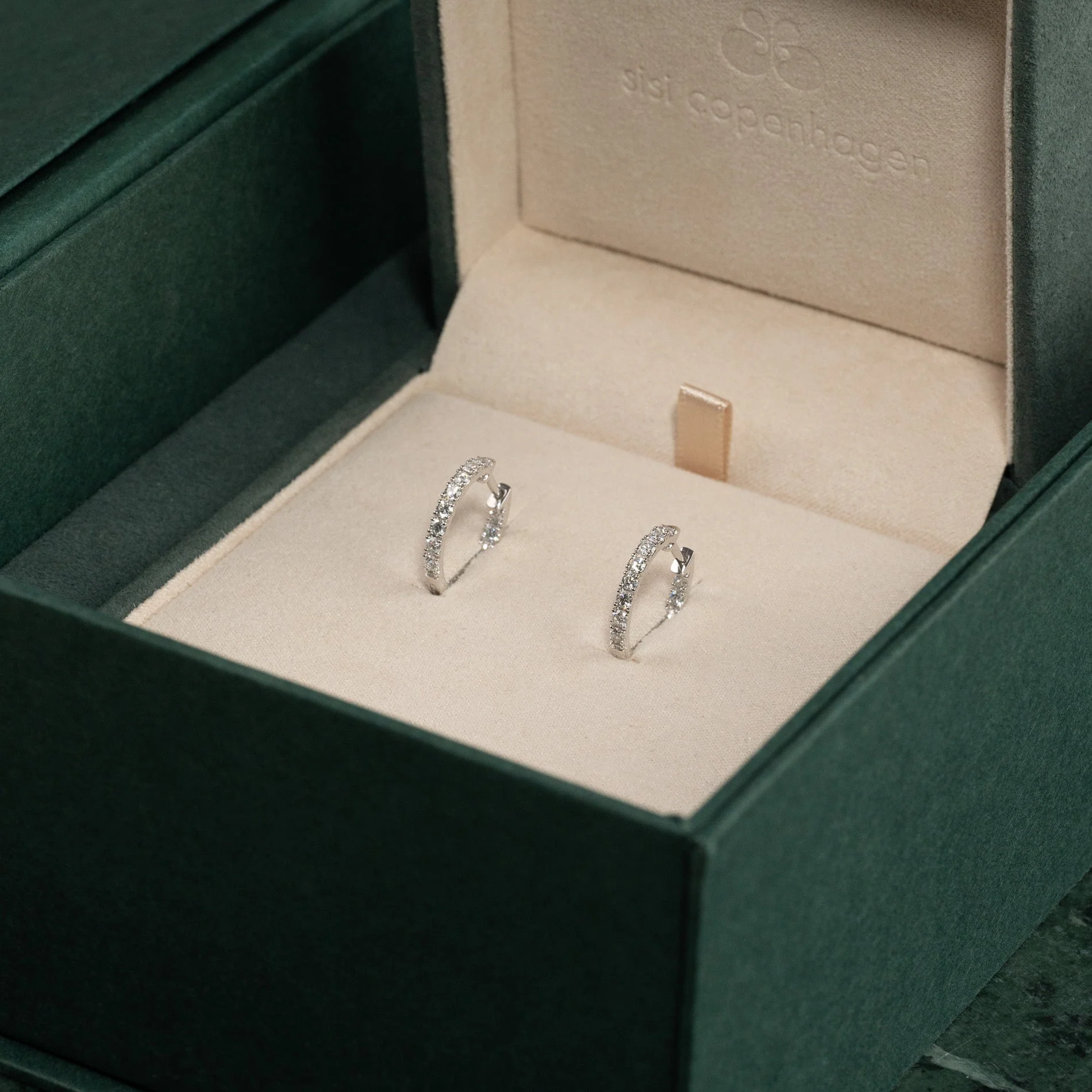 DOUBLE SET LAB-DIAMOND CREOL EARRING - 0.8ct - WG - Image 11