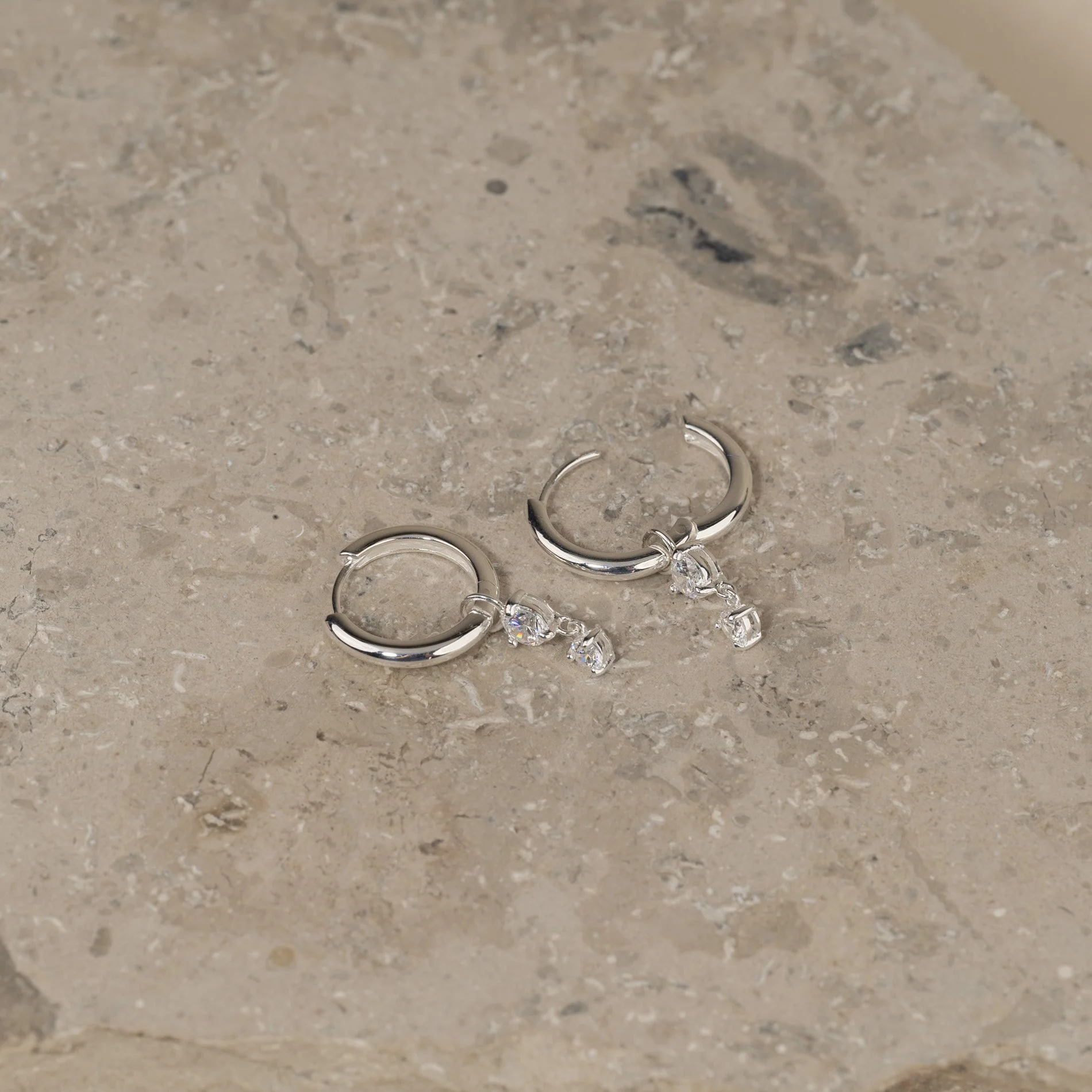 ELENOR CRYSTAL SILVER EARRING - Image 5