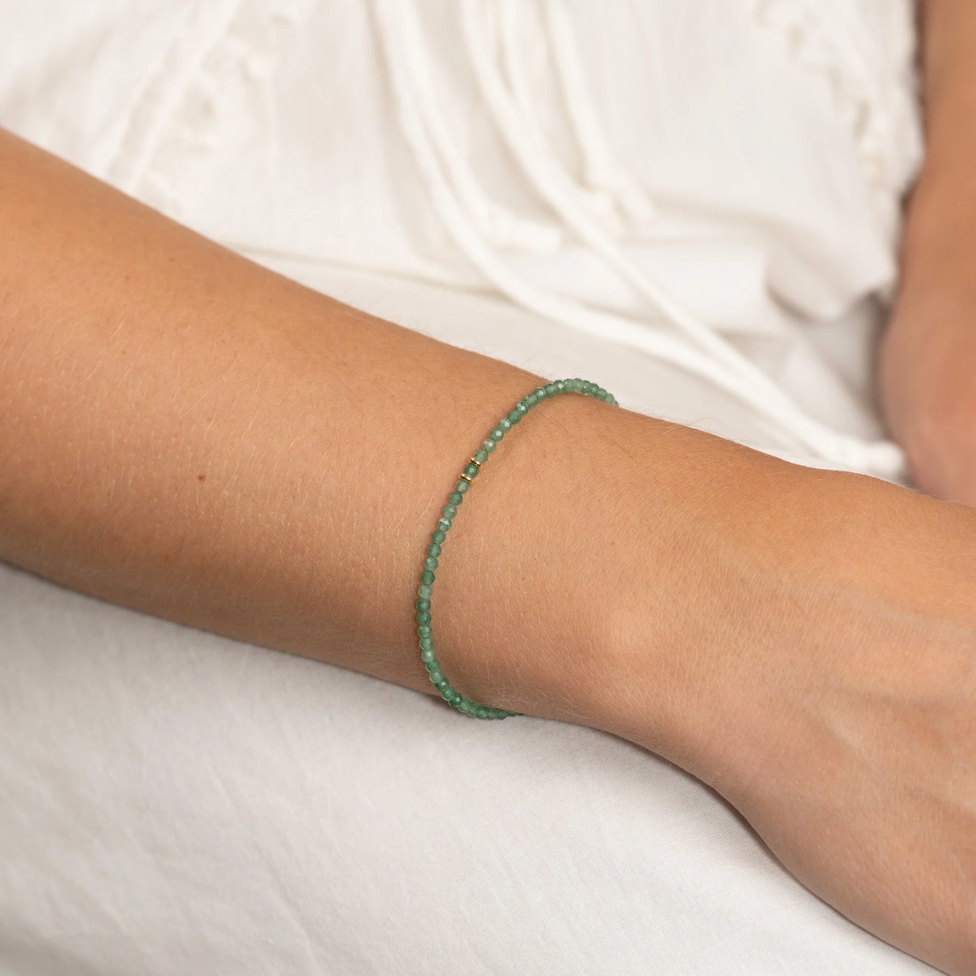 ELIANA GREEN AVENTURINE GOLDEN BRACELET - Image 4