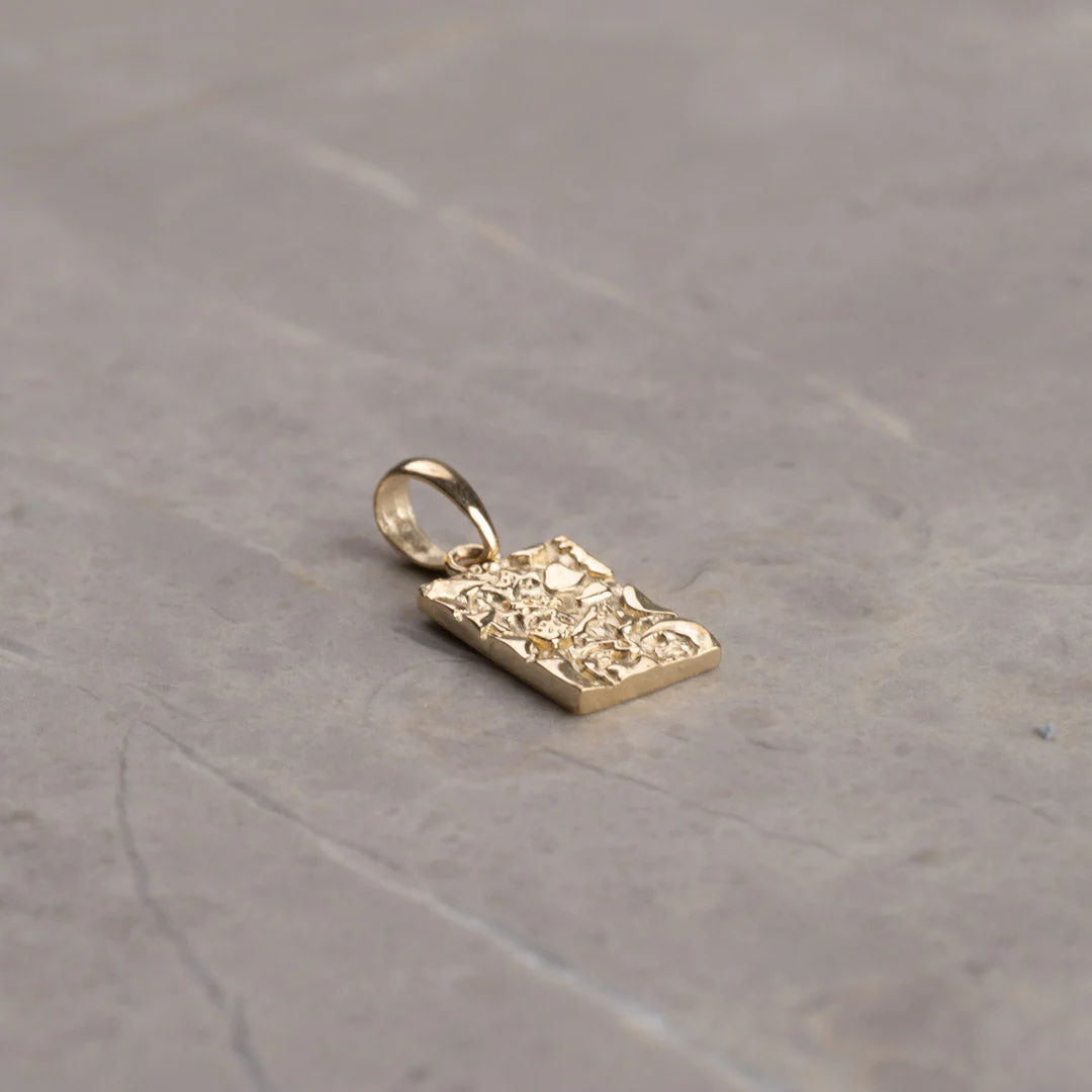 ELMIRA SOLID GOLD PENDANT - Image 2
