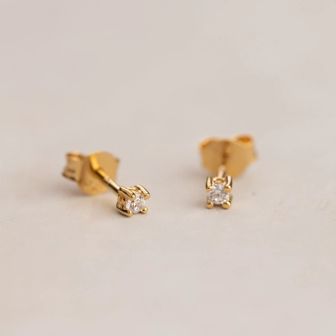 ENA GOLDEN EARRING - 2mm
