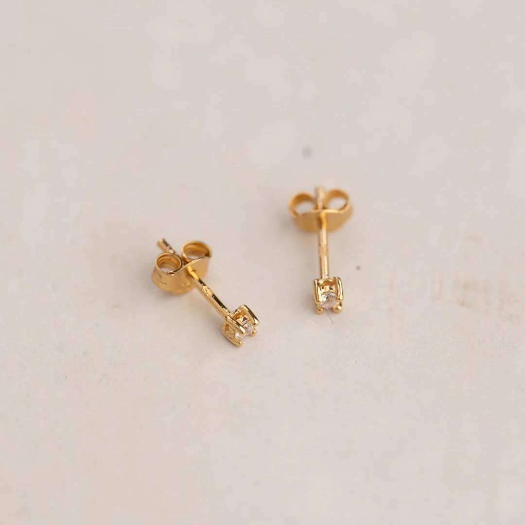 ENA GOLDEN EARRING - 2mm - Image 4