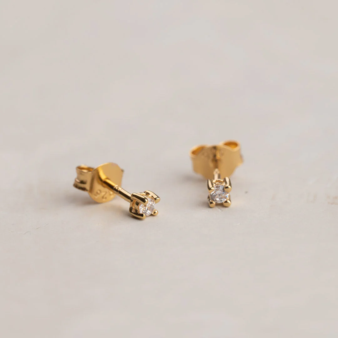 ENA GOLDEN EARRING - 2mm - Image 6