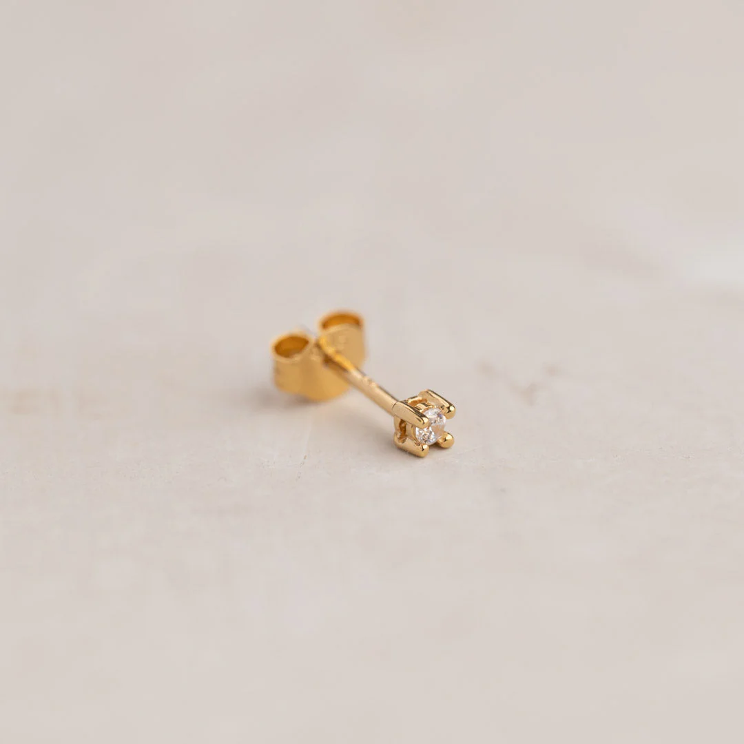 ENA GOLDEN EARRING - 2mm - Image 8
