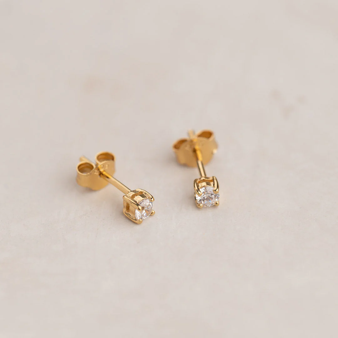 ENA GOLDEN EARRING - 3mm - Image 3