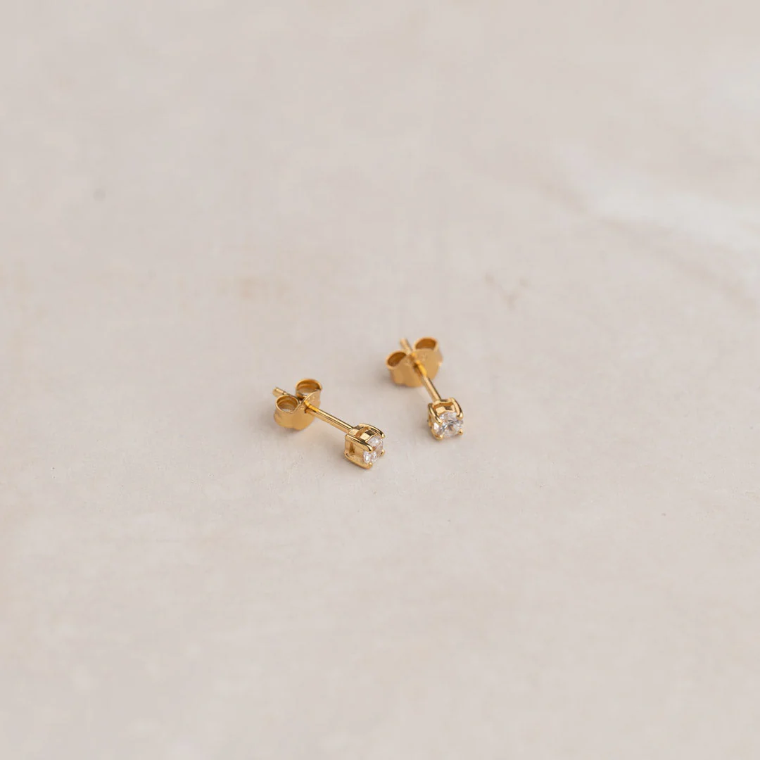 ENA GOLDEN EARRING - 3mm - Image 5