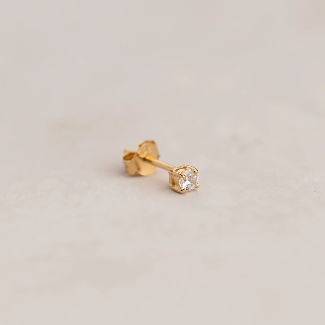 ENA GOLDEN EARRING - 3mm - Image 7