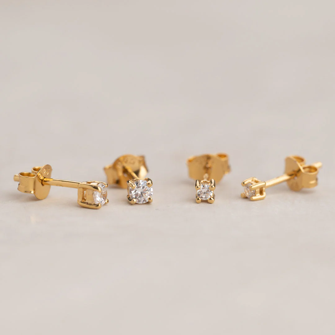 ENA GOLDEN EARRING - 3mm - Image 9