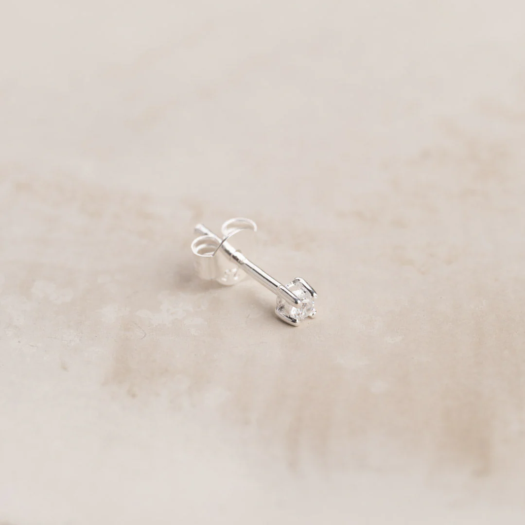 ENA SILVER EARRING - 2mm - Image 5