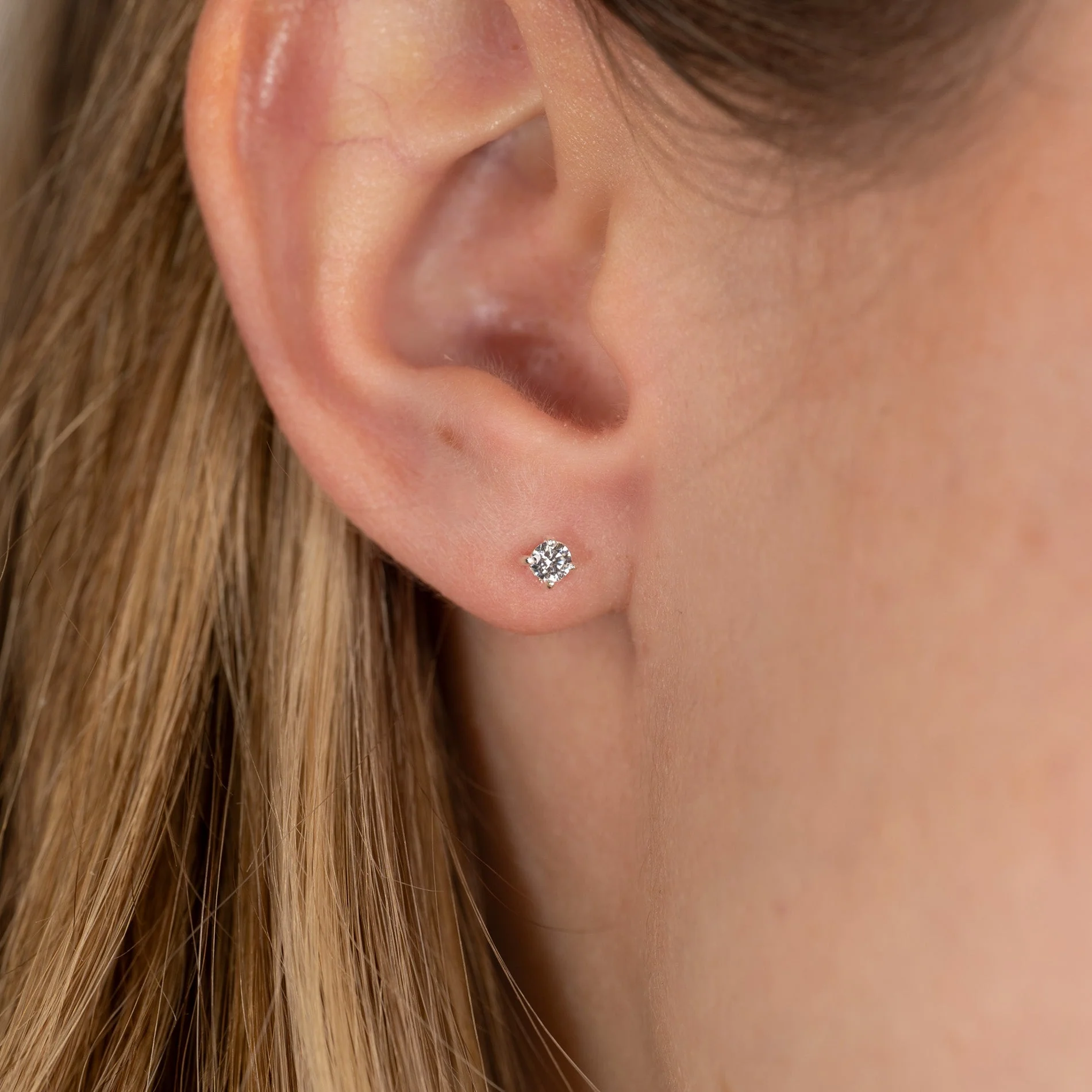 ENA SILVER EARRING - 3mm - Image 2