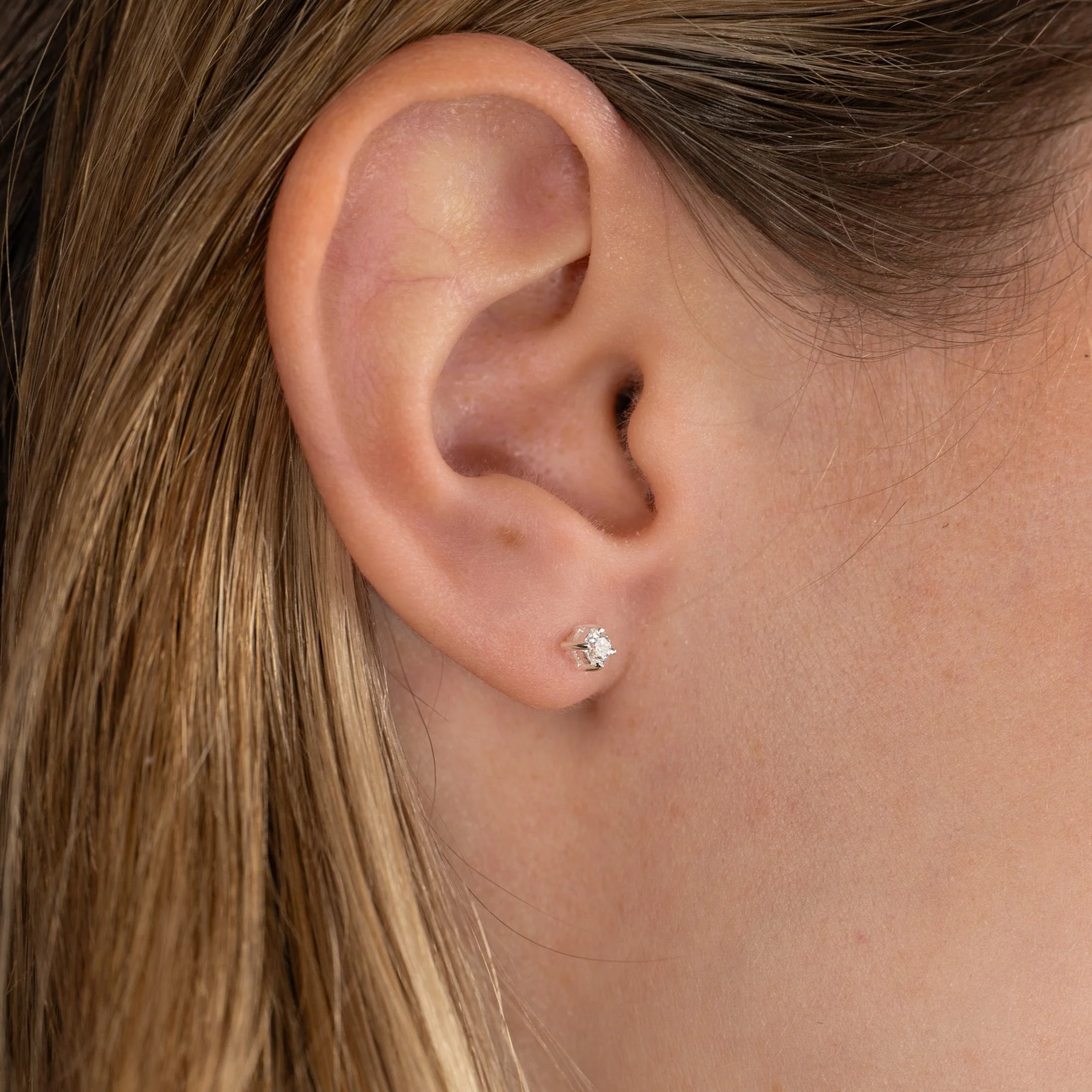 ENA SILVER EARRING - 3mm - Image 5
