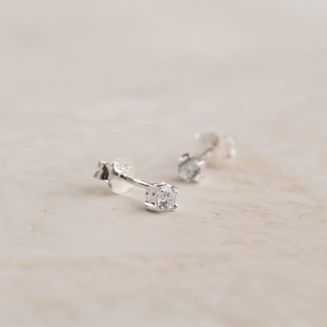 ENA SILVER EARRING - 3mm - Image 6