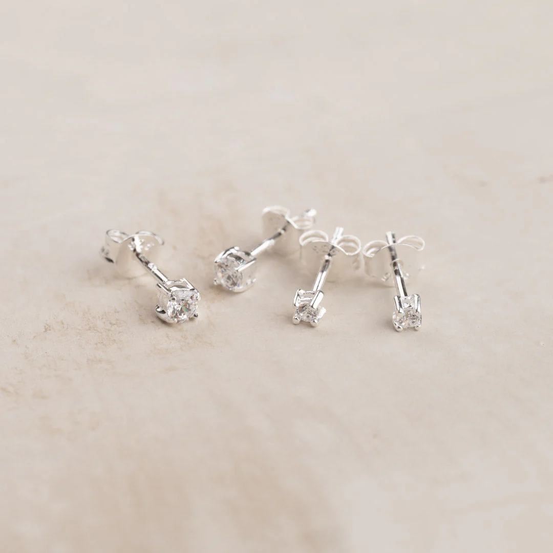 ENA SILVER EARRING - 3mm - Image 9