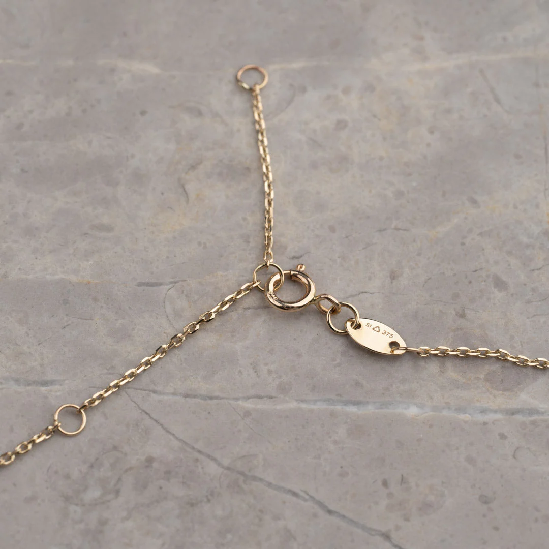 ERICA PEARL SOLID GOLD NECKLACE - Image 7