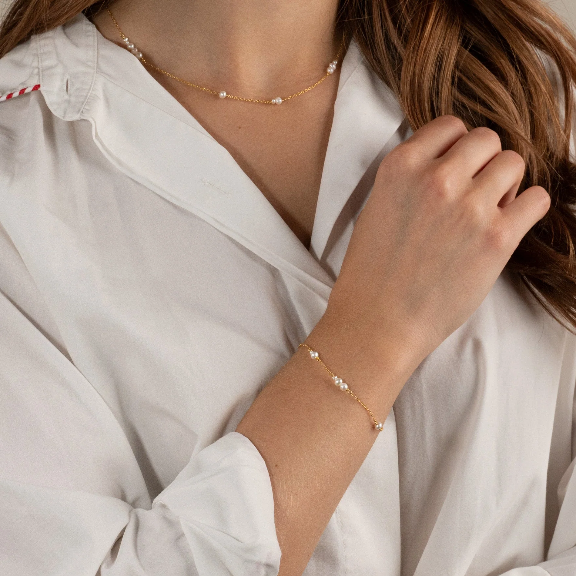 EVIE PEARL GOLDEN BRACELET - Image 4