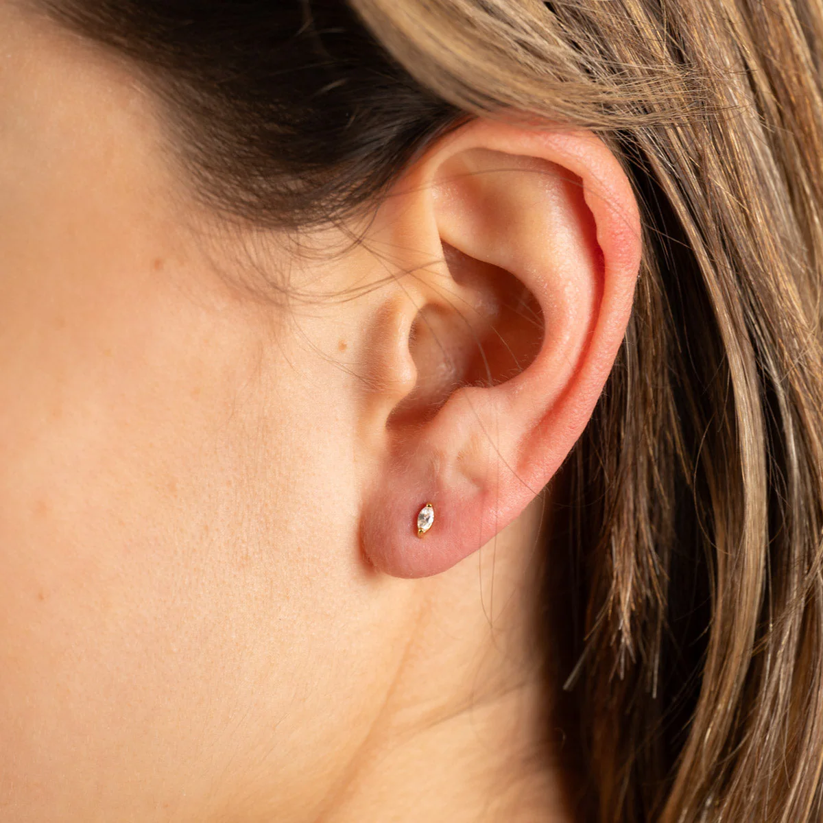 FELINE CRYSTAL GOLDEN EARRING - Image 6