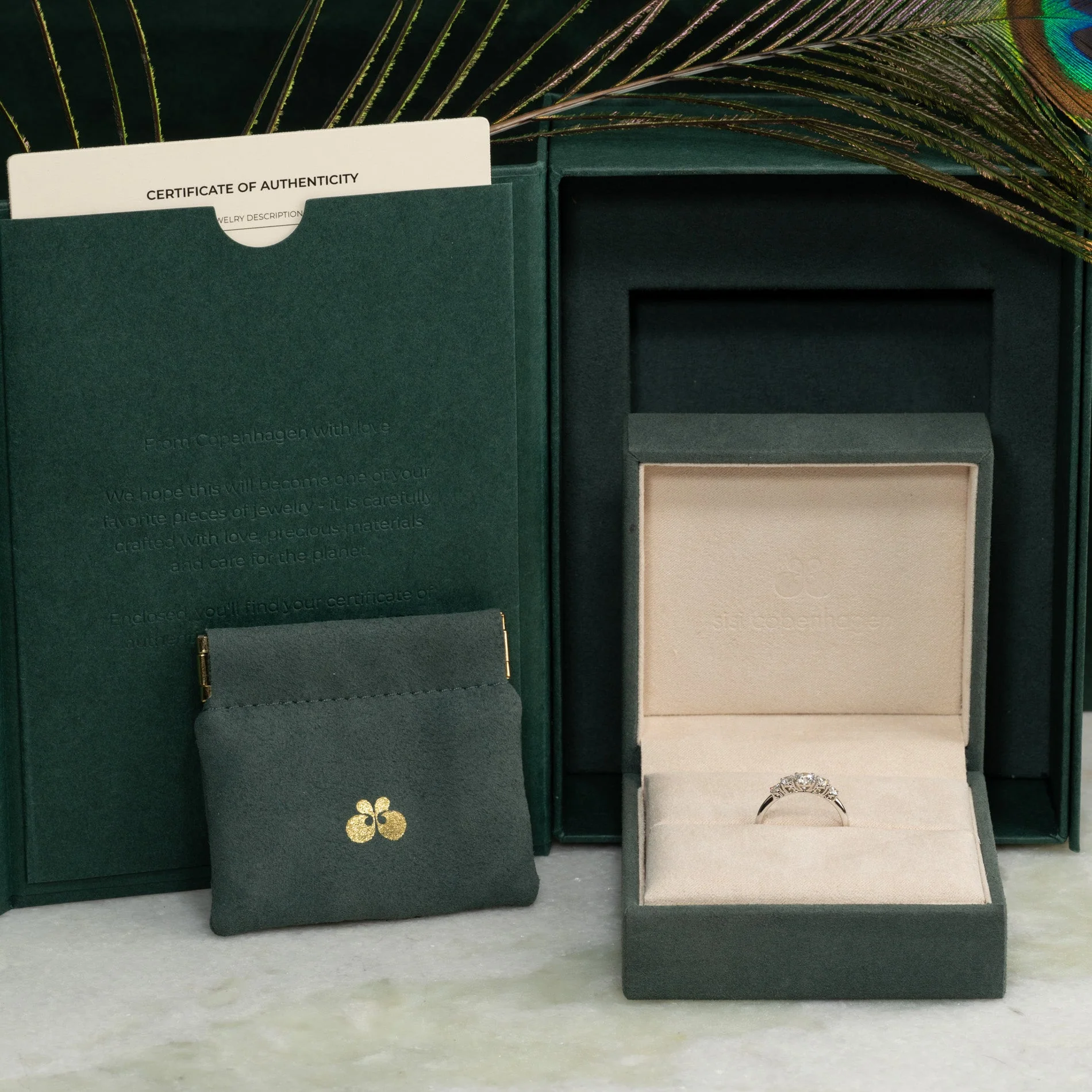 FIVE-STONE TRELLIS LAB-DIAMOND RING - 0.7ct - WG - Image 11