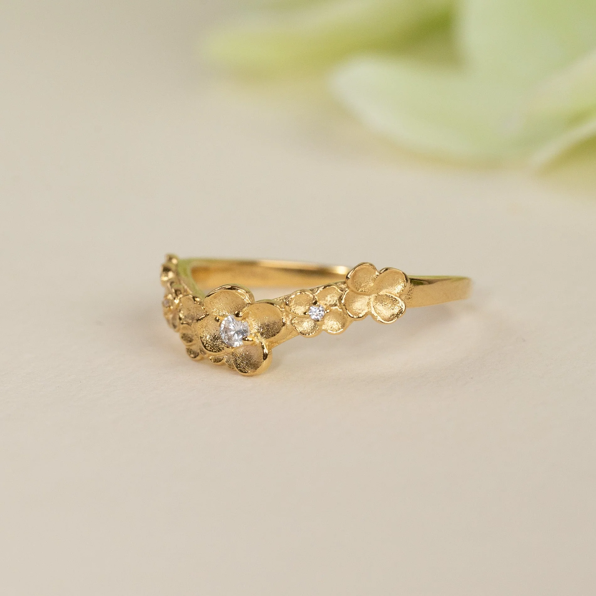 FLORA CRYSTAL GOLDEN RING - Image 7