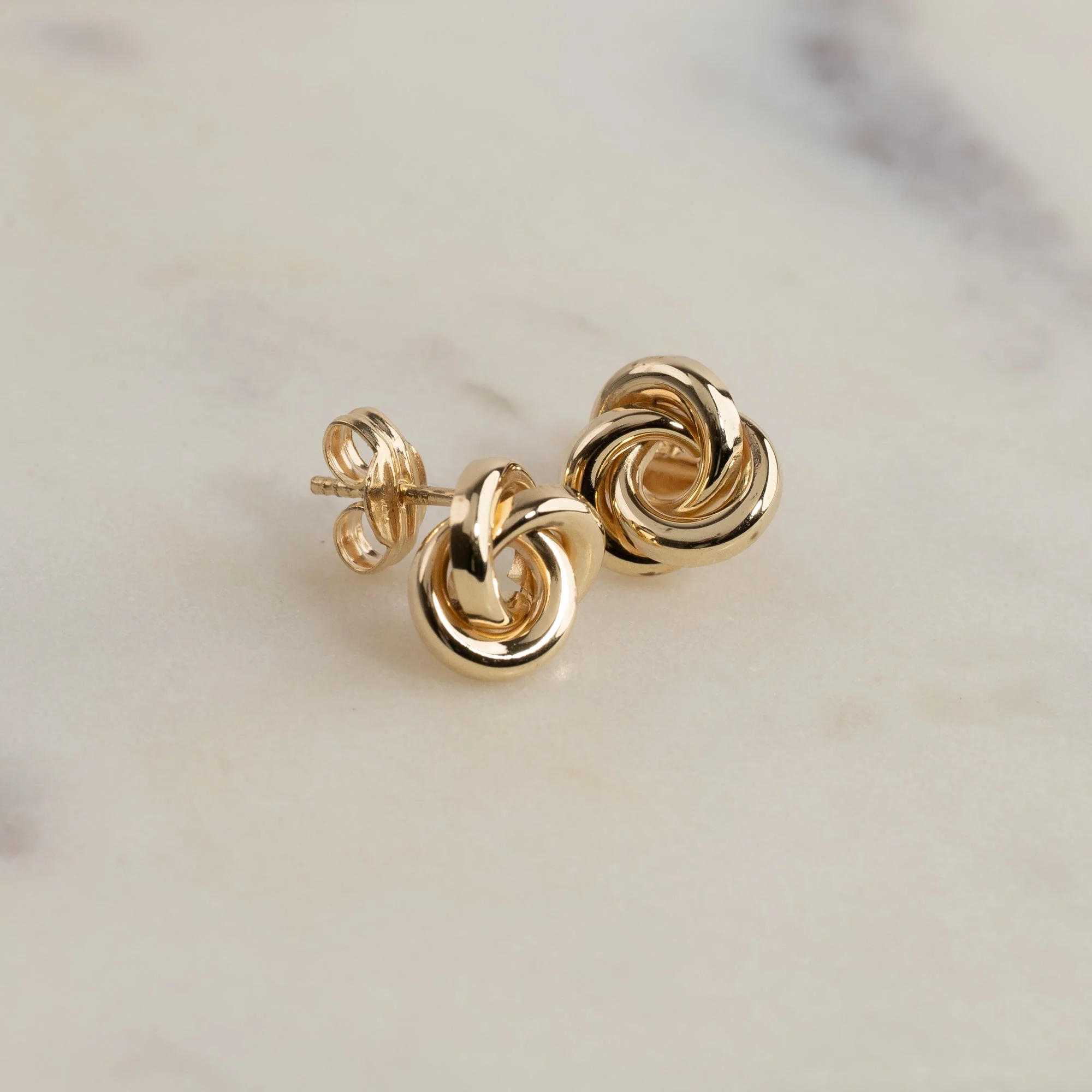 FREJA SOLID GOLD STUD EARRING - Image 5