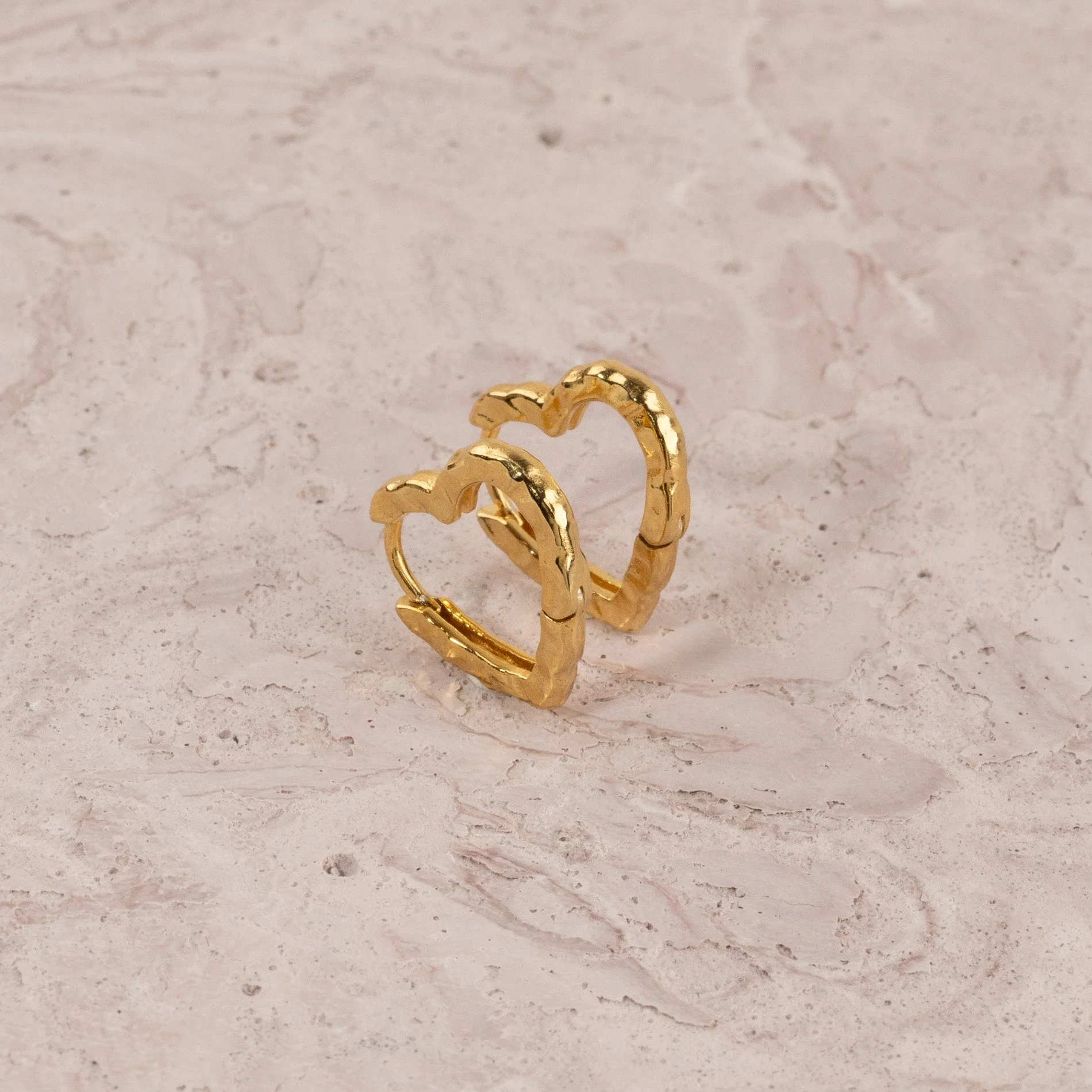 FREYA GOLDEN CREOL EARRING - Image 7