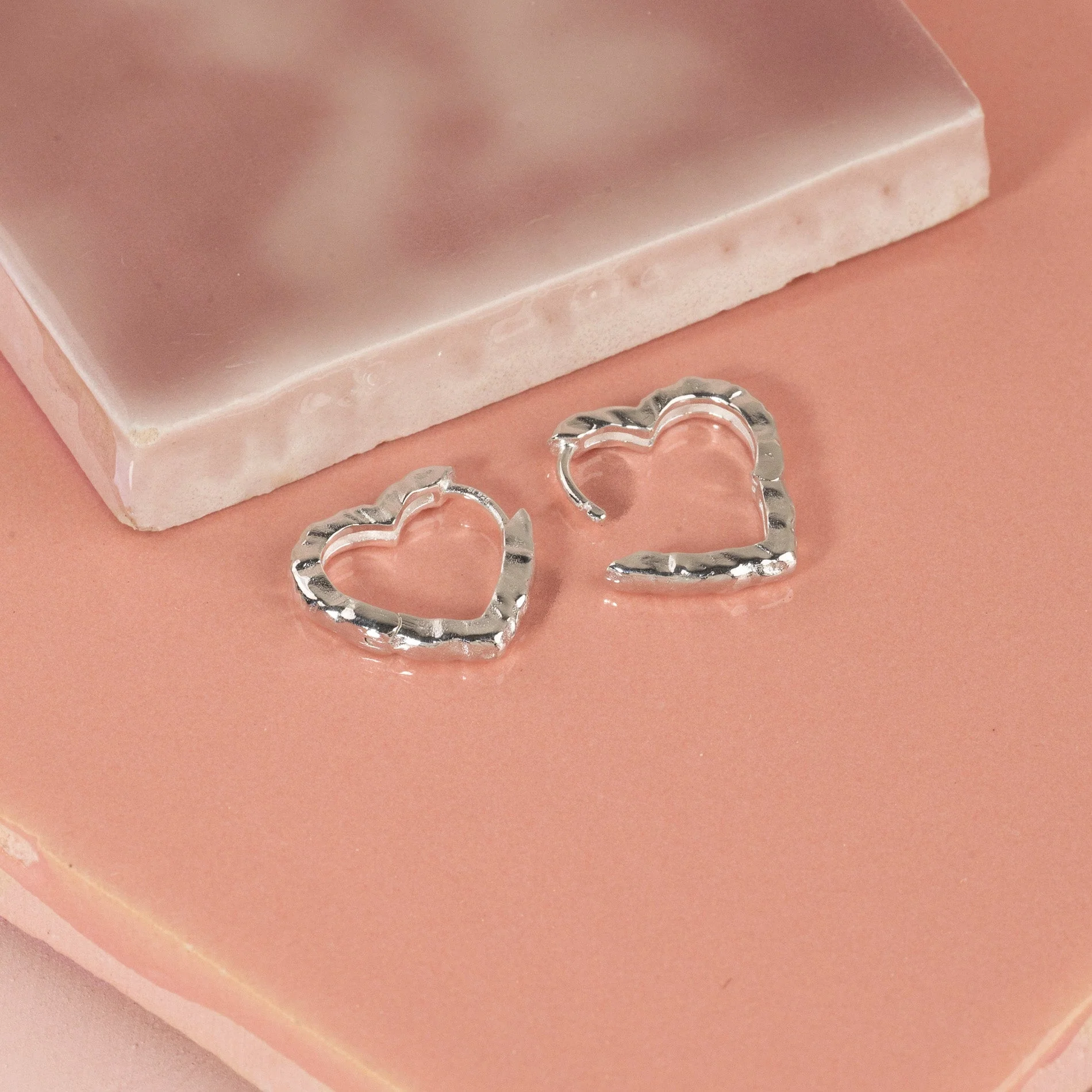 FREYA SILVER CREOL EARRING - Image 6