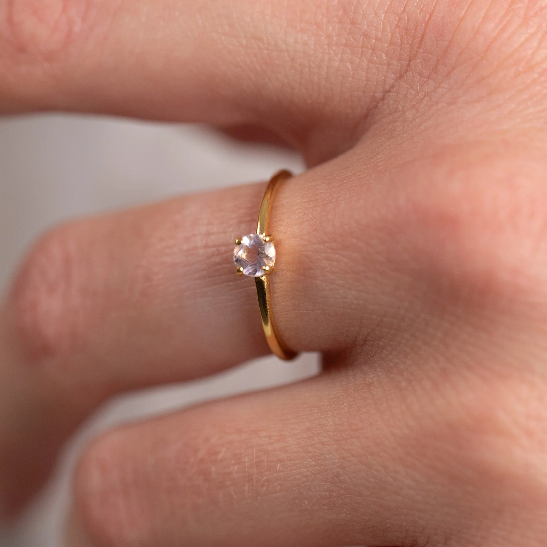 GEMMA PURPLE AMETHYST GOLDEN RING - Image 4