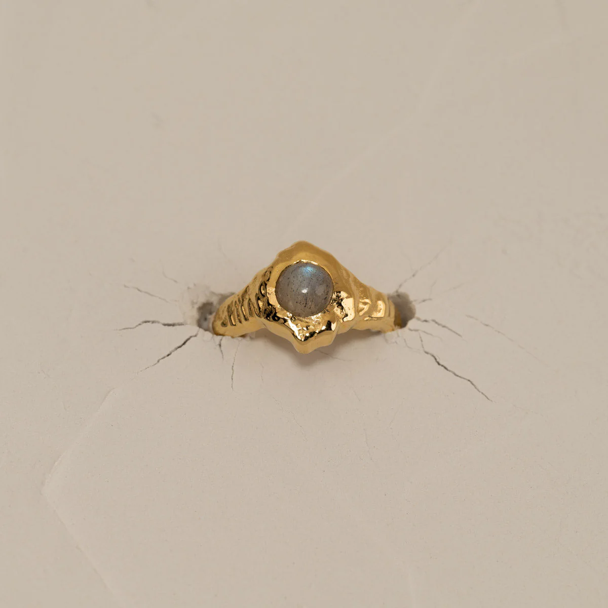 GIGI LABRADORITE GOLDEN RING - Image 6